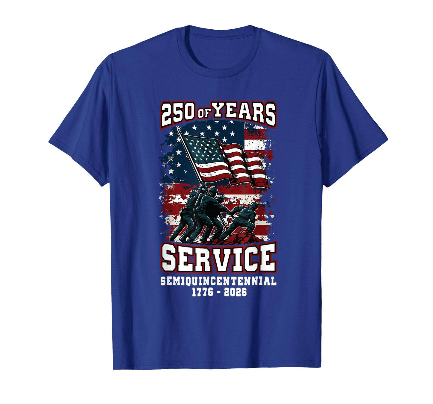 250th Anniversary Celebration 250 Years USA Service T-Shirt