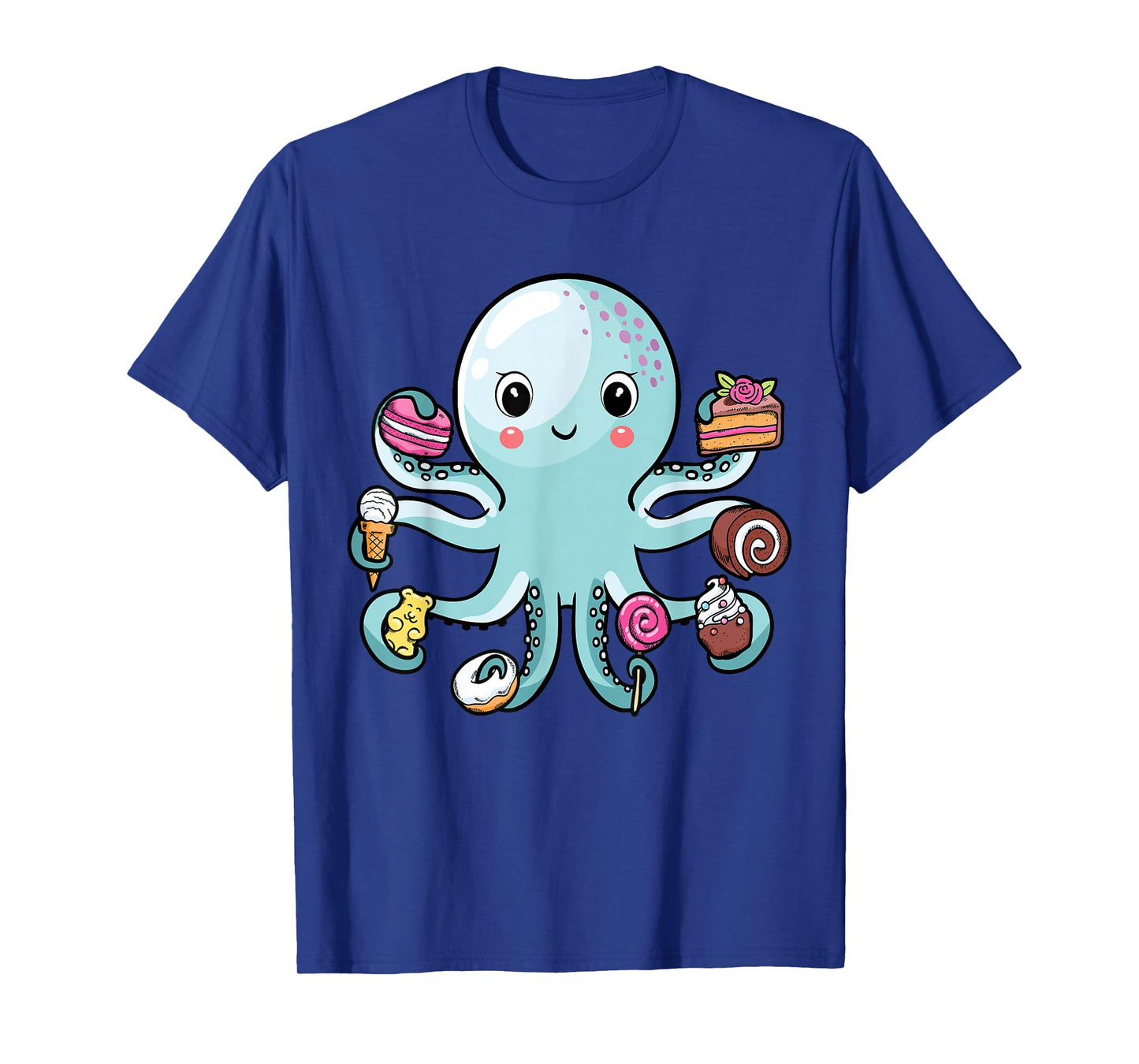 Octopus Octopus Cake Tentacles Marine Animals Children T-Shirt