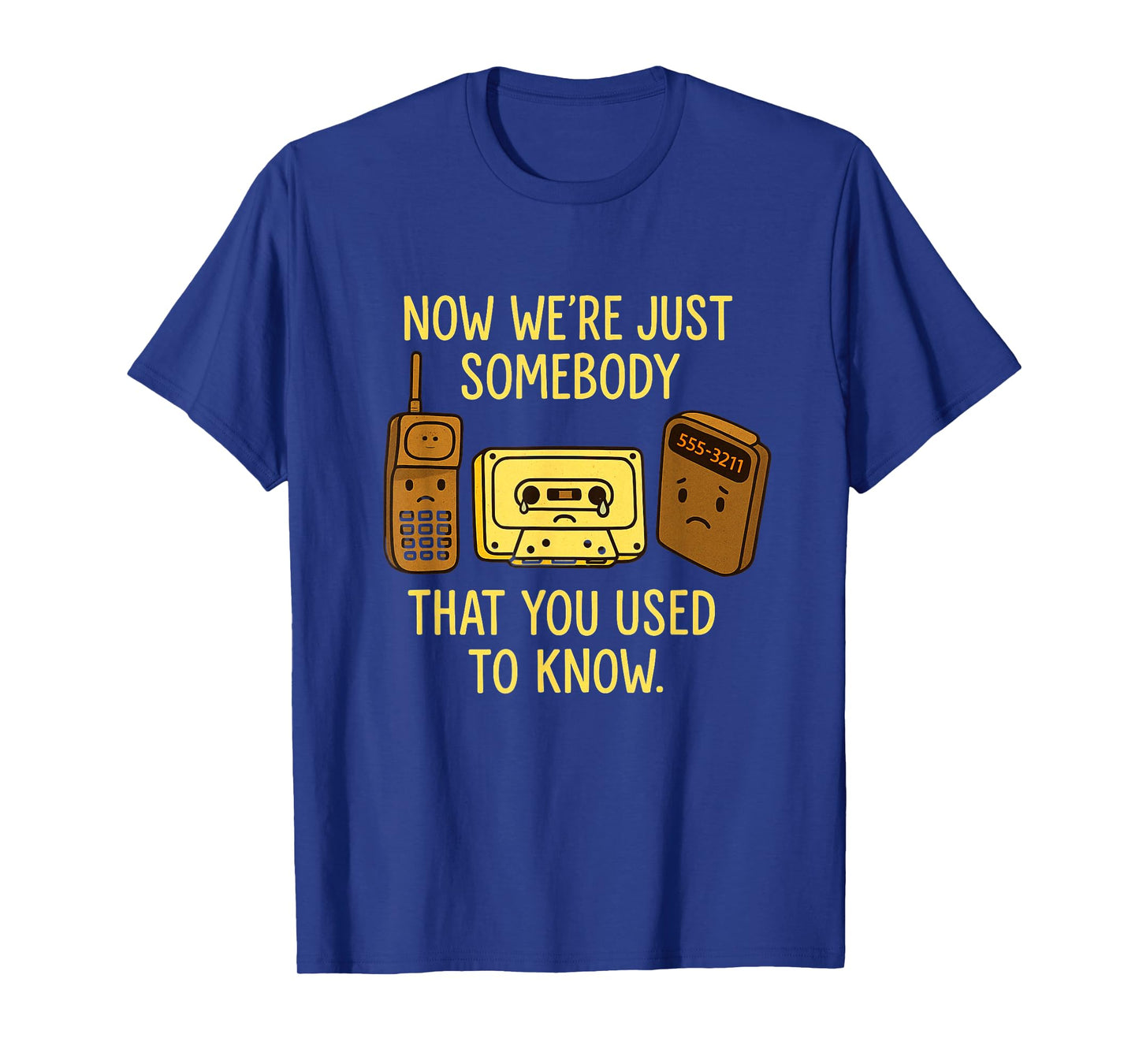 Retro Cassette Pager Phone 90s Nostalgia Throwback T-Shirt