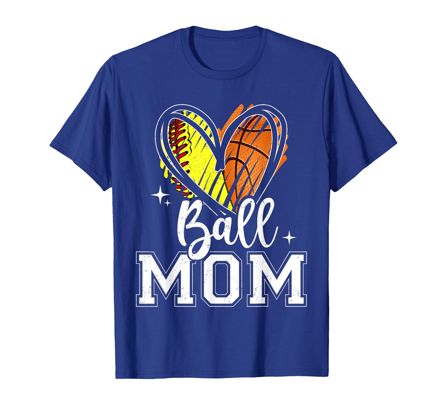 Ball Mom Softball Basketball Mom Of Both T-Shirt