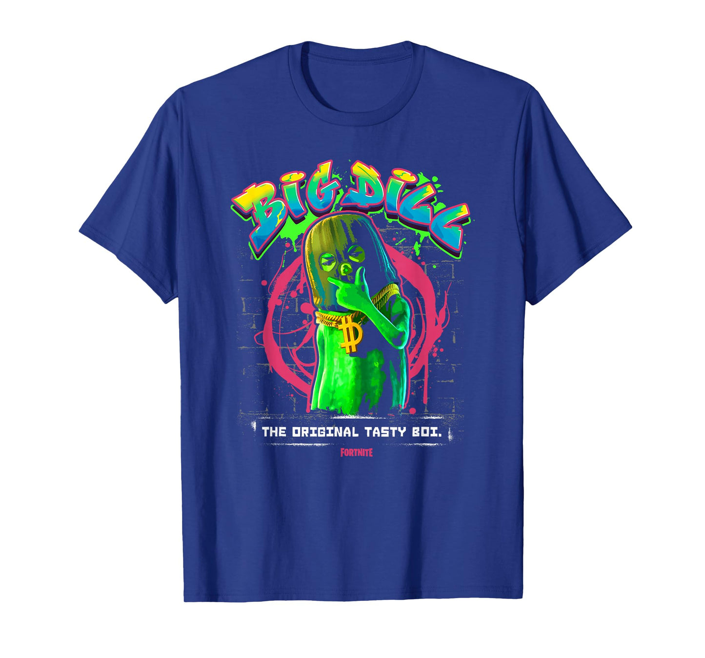 Fortnite Big Dill The Original Tasty Boi Graffiti Mural T-Shirt