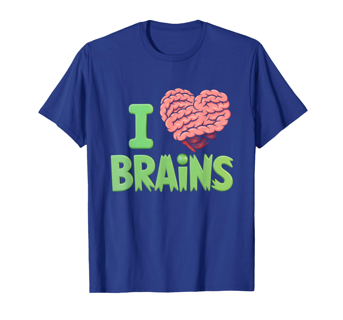 I Heart Brains Zombie Halloween Anatomy Science Lover T-Shirt