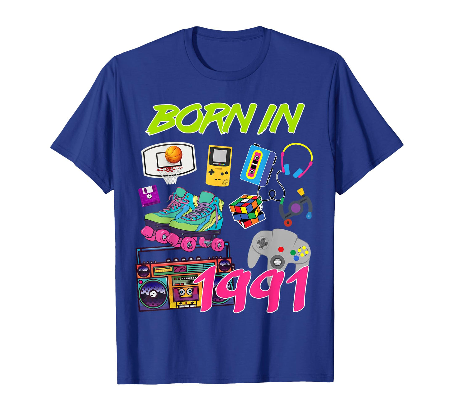 Retro Born In 1991 29th Birthday Tees T-Shirt