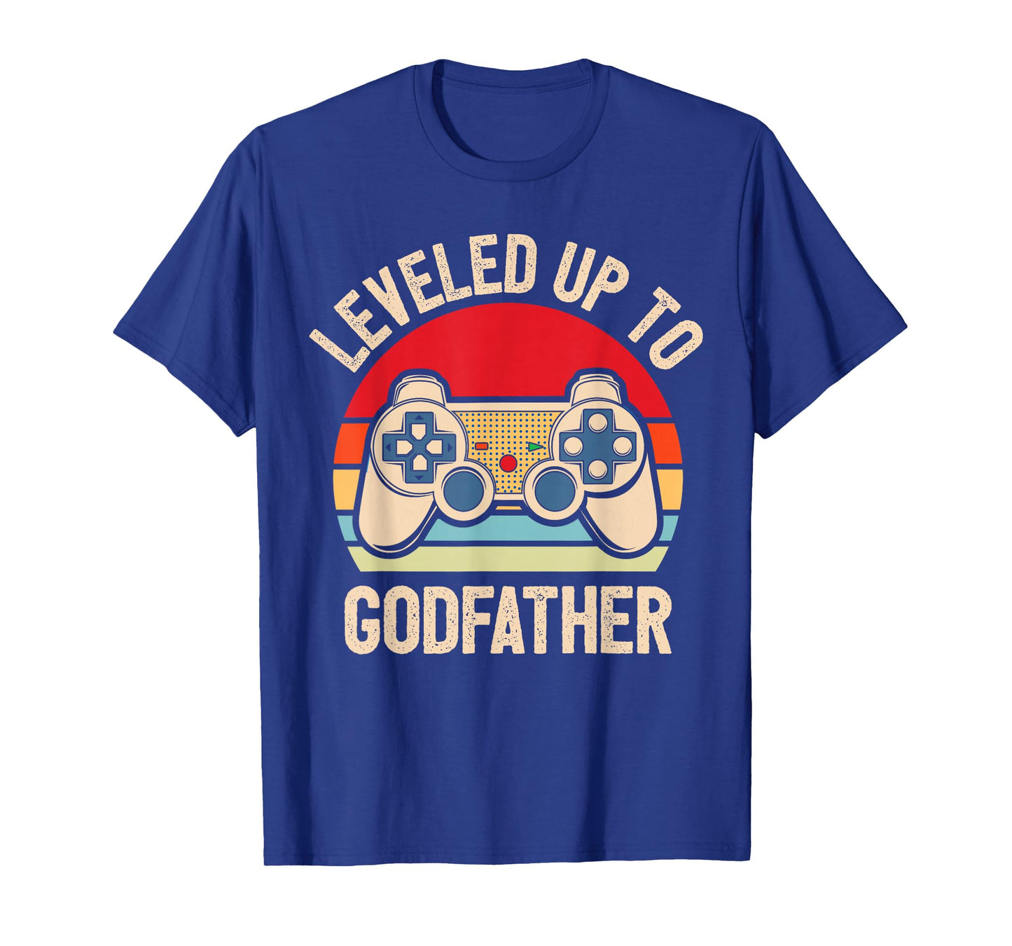 Leveled Up To Godfather Video Gamer Retro T-Shirt