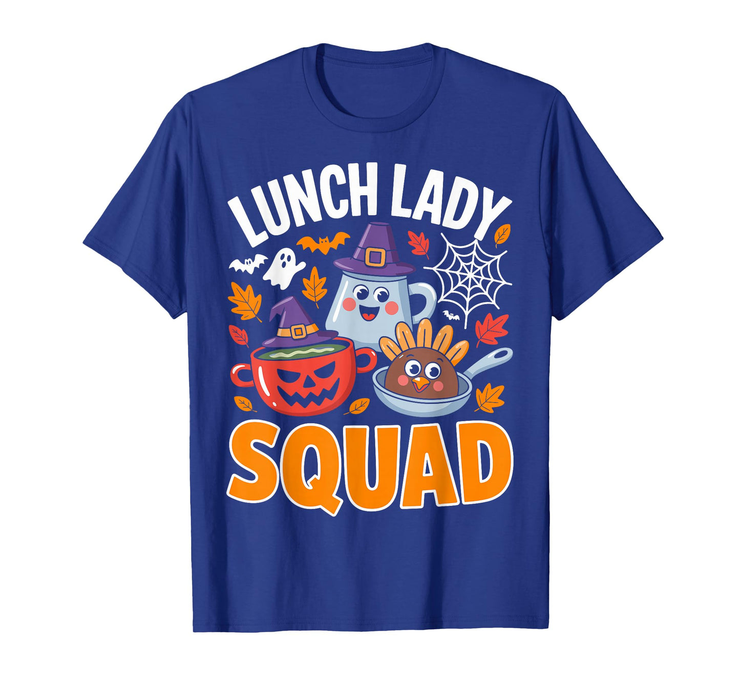 Lunch Lady Squad Cafeteria Worker Crew Spooky Halloween T-Shirt