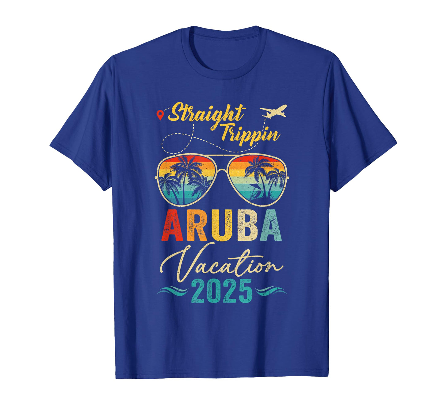 Straight Trippin Aruba 2025 Family Summer Vacation T-Shirt