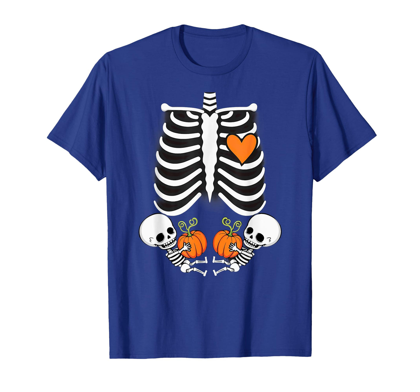 Pregnancy Announcement Gender Reveal Skeleton Twins T-Shirt