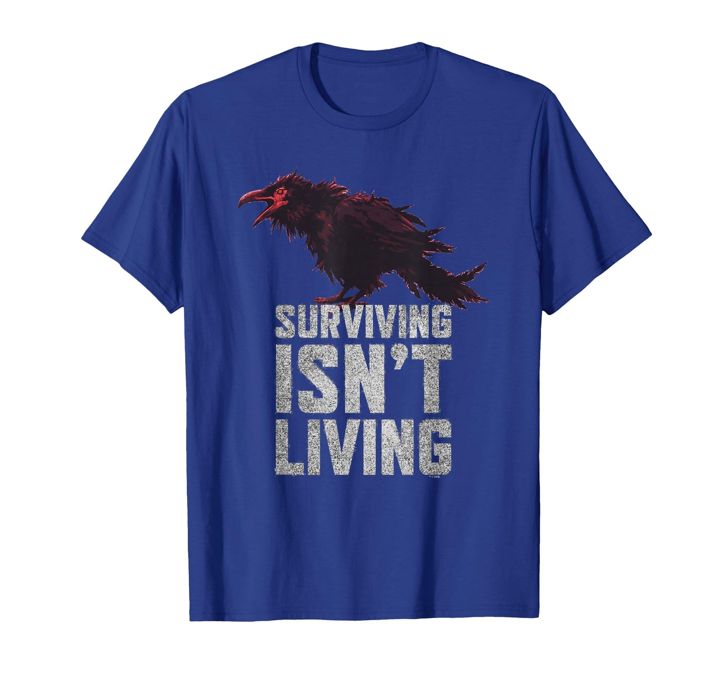 Days Gone Surviving Isn't Living Crow Quote Big Chest Logo T-Shirt