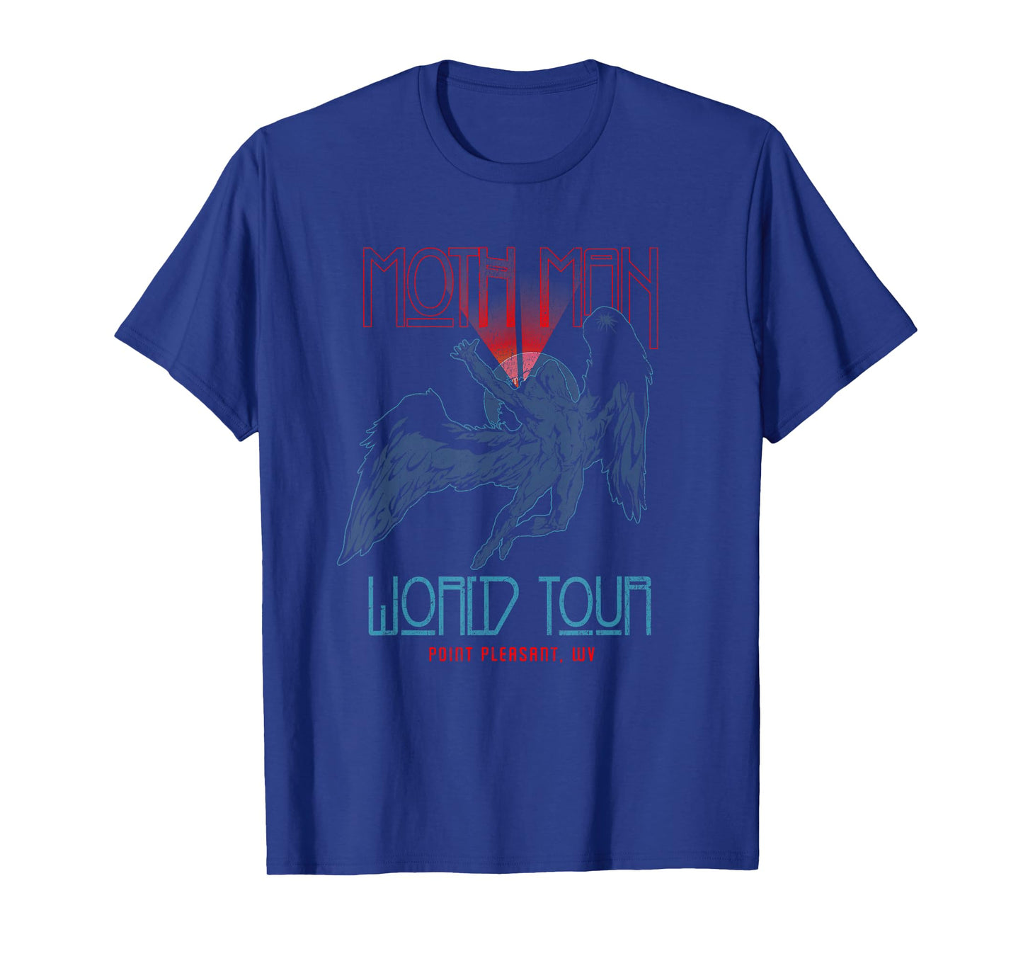 Cryptid Humanoid Alliance Vintage Mothman World Tour Black Unisex T-Shirt