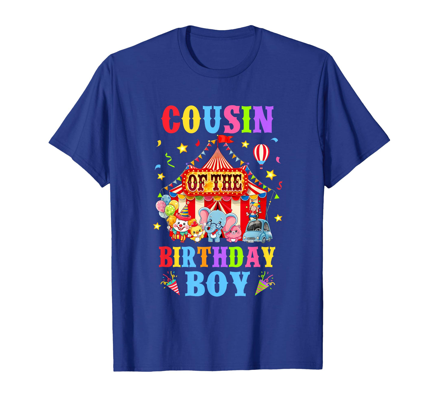 Cousin Of The Birthday For Boy Circus Carnival Theme Party T-Shirt