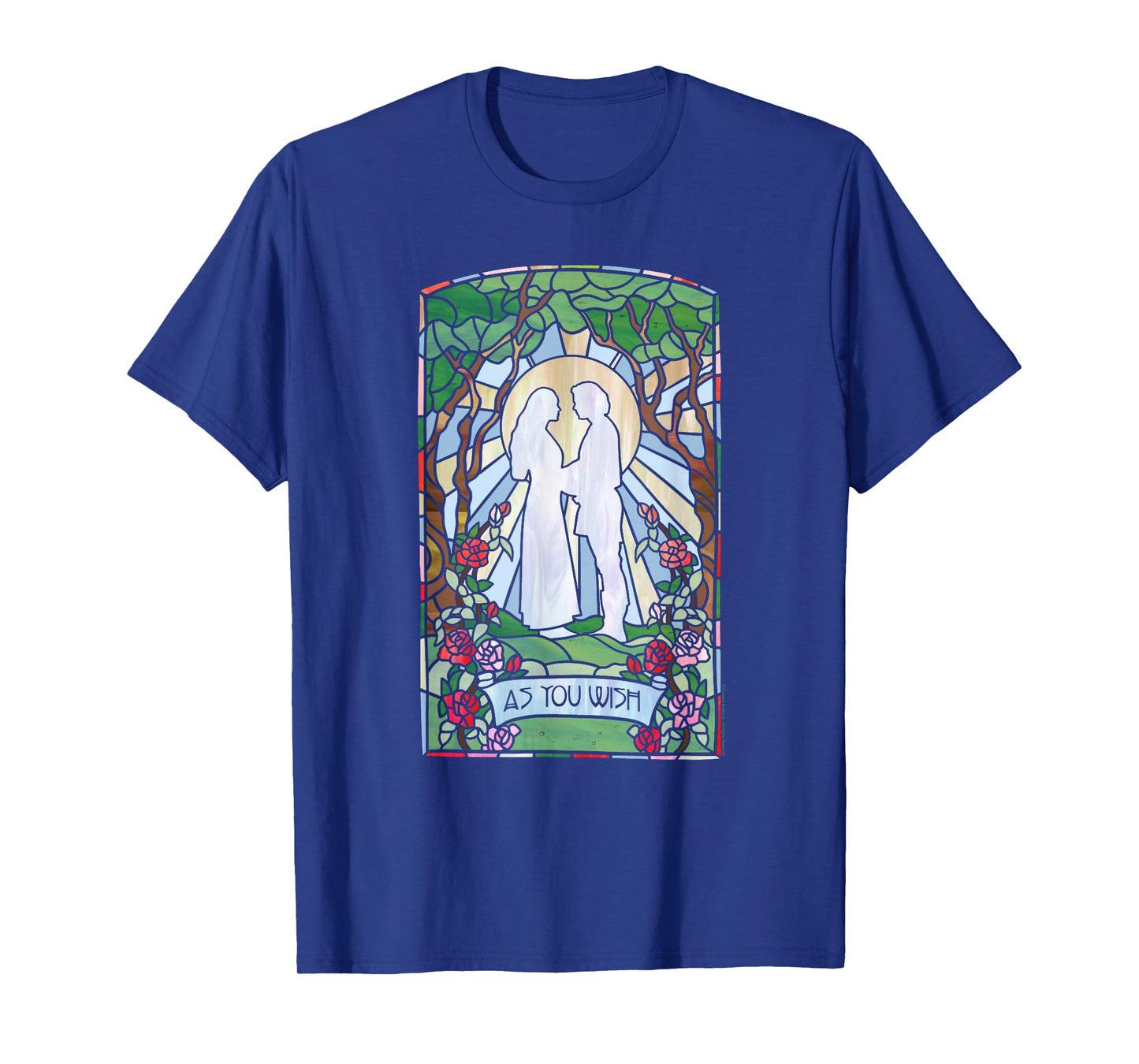 Princess Bride Westley and Buttercup Stained Glass Movie T-Shirt