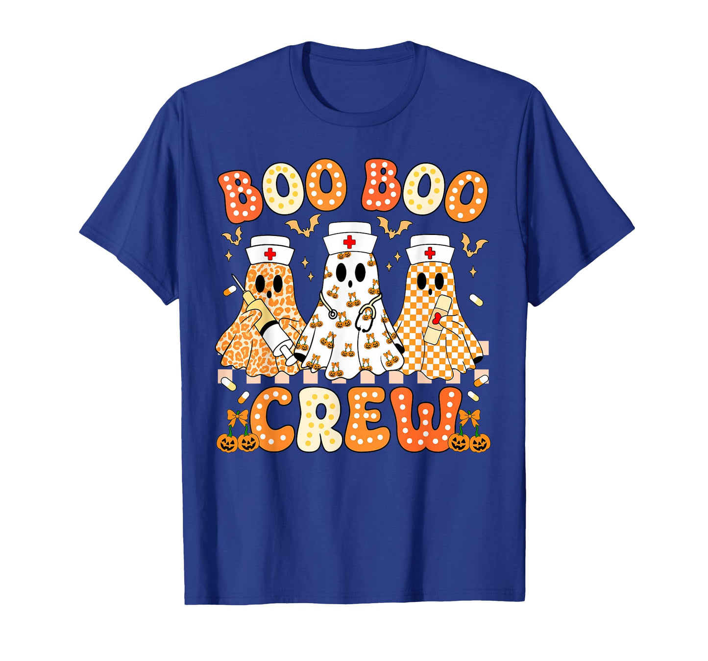 Groovy Boo Boo Crew Nurse Funny Ghost Women Halloween Women T-Shirt
