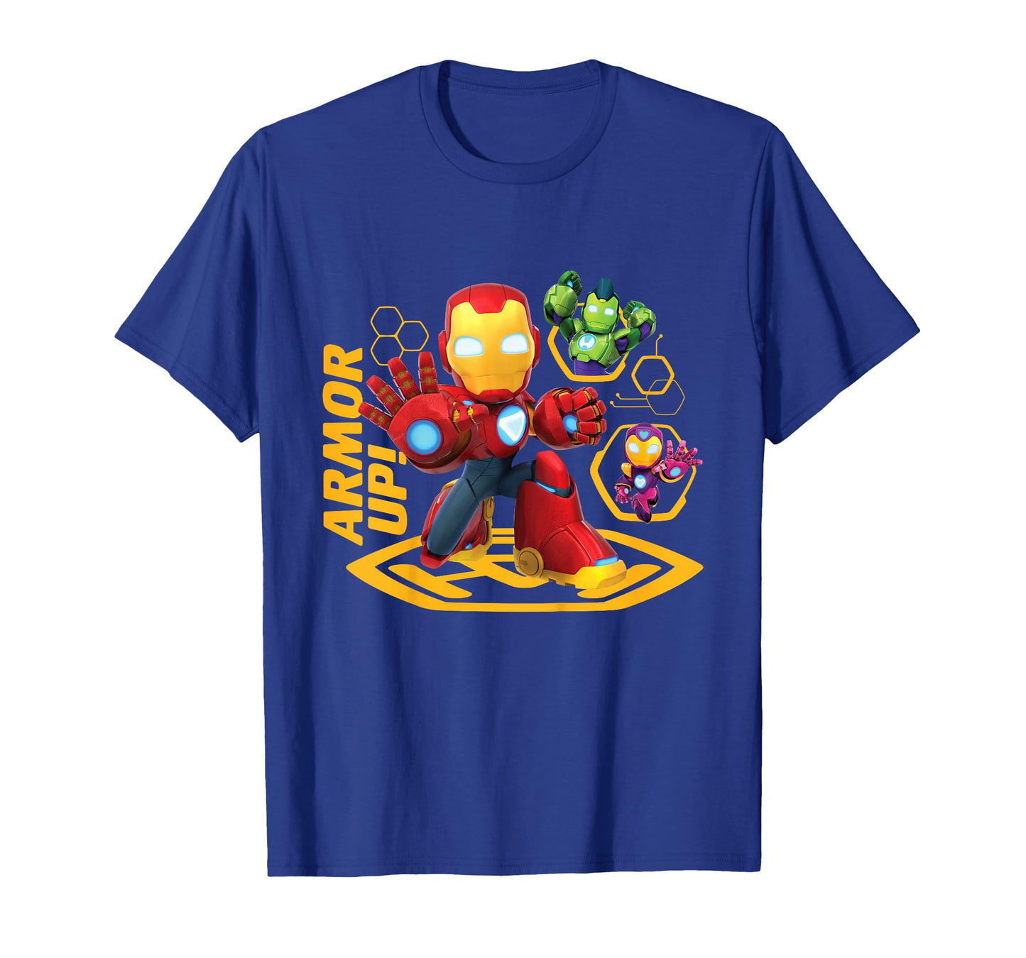 Marvel Iron Man and His Awesome Friends Tony & Team Armor Up T-Shirt