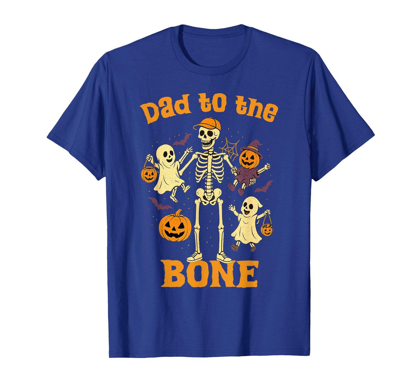 Funny Dad to The Bone Skeleton with Kids Halloween T-Shirt