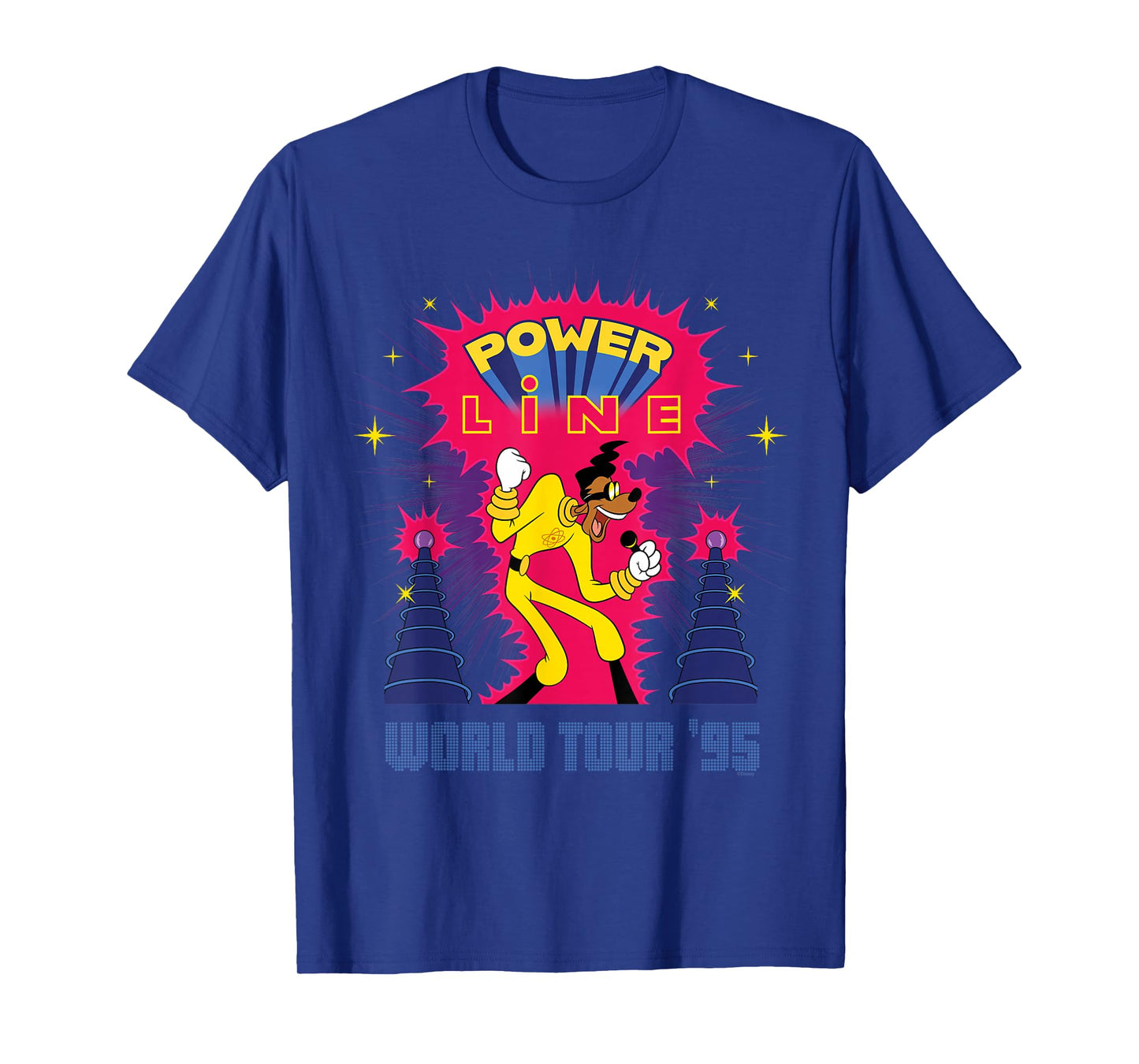 Disney A Goofy Movie Powerline World Tour '95 2-Sided Rock T-Shirt