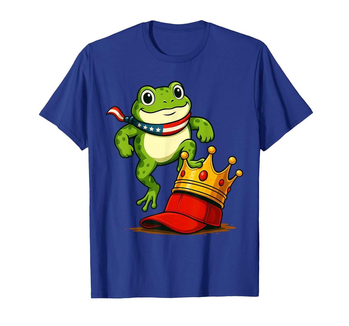 Frog No Kings Men Women No Kings in America T-Shirt