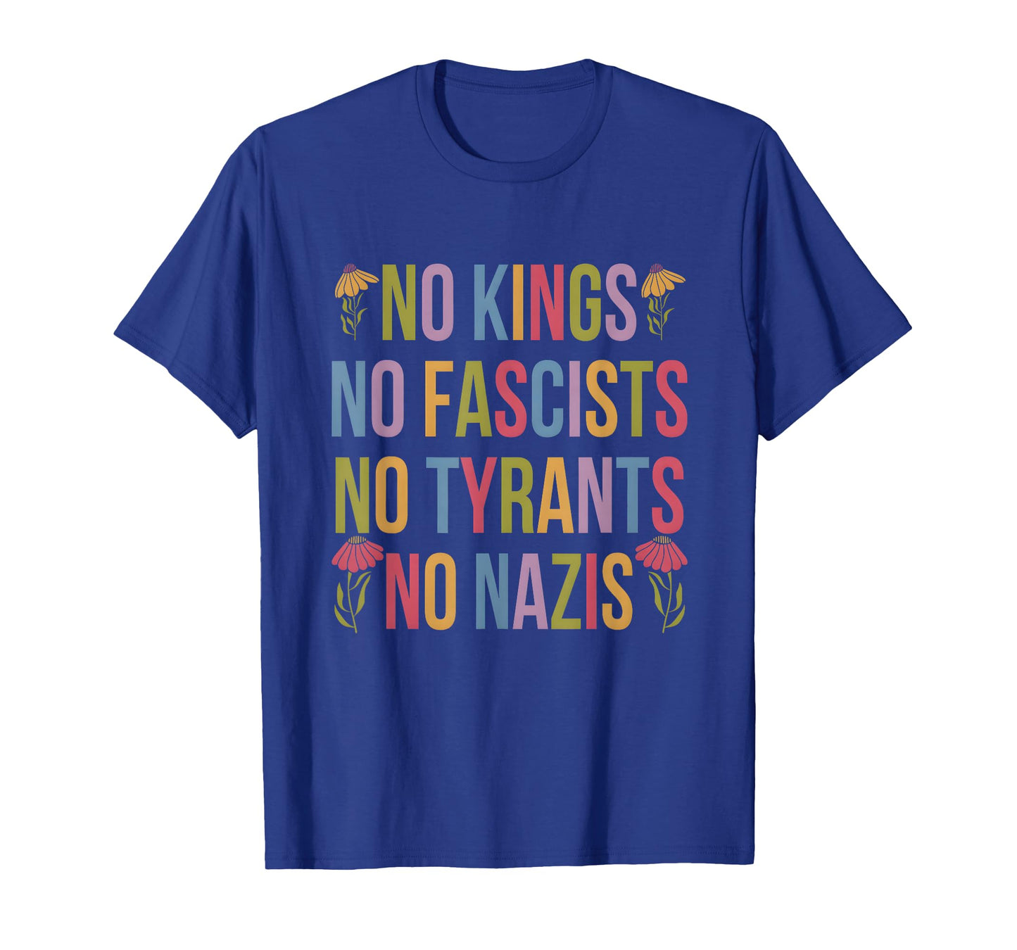 Vintage Floral No Kings T-Shirt