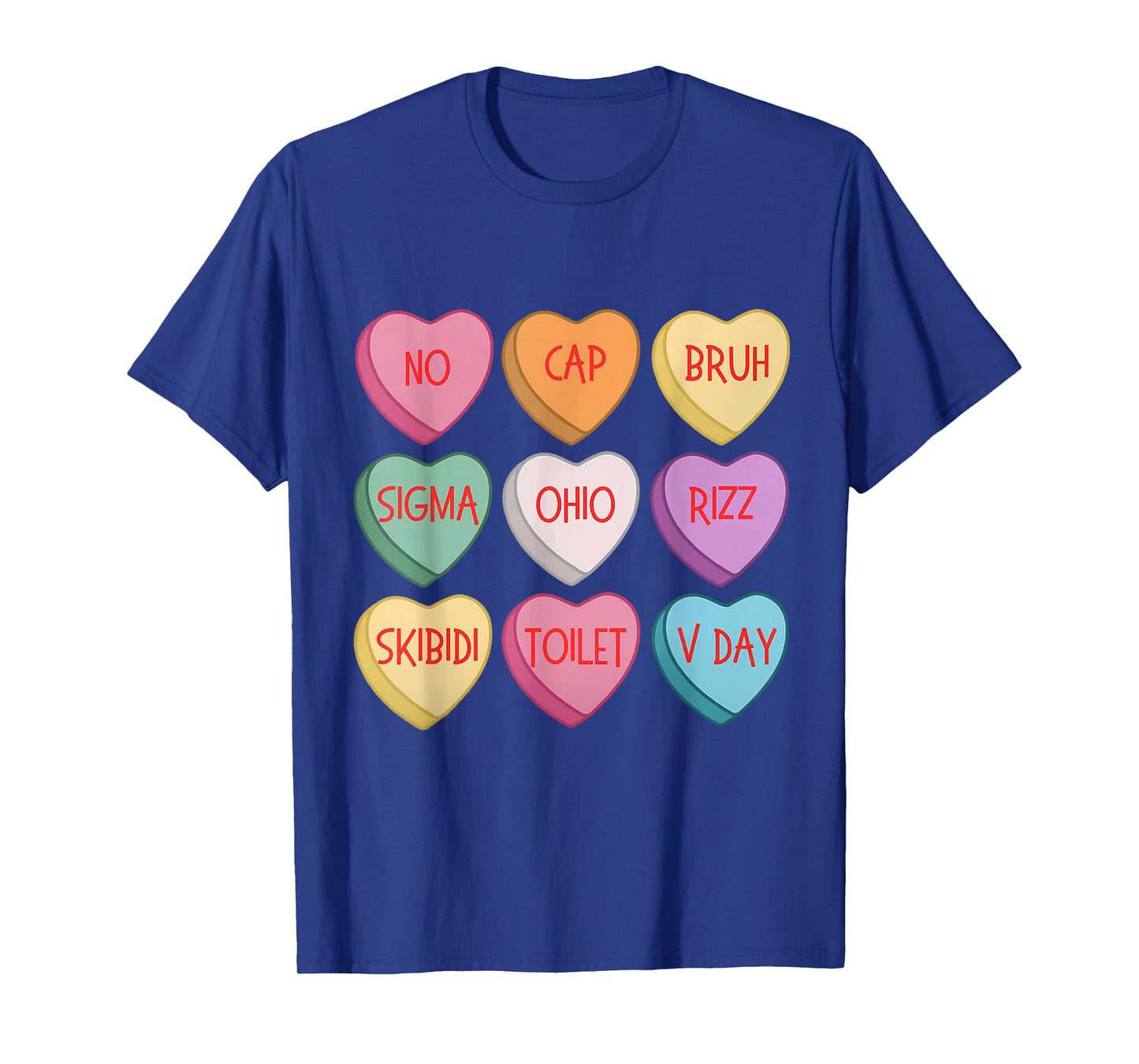 No Cap Bruh Sigma Ohio Rizz Skibidi Valentines Day Slang T-Shirt