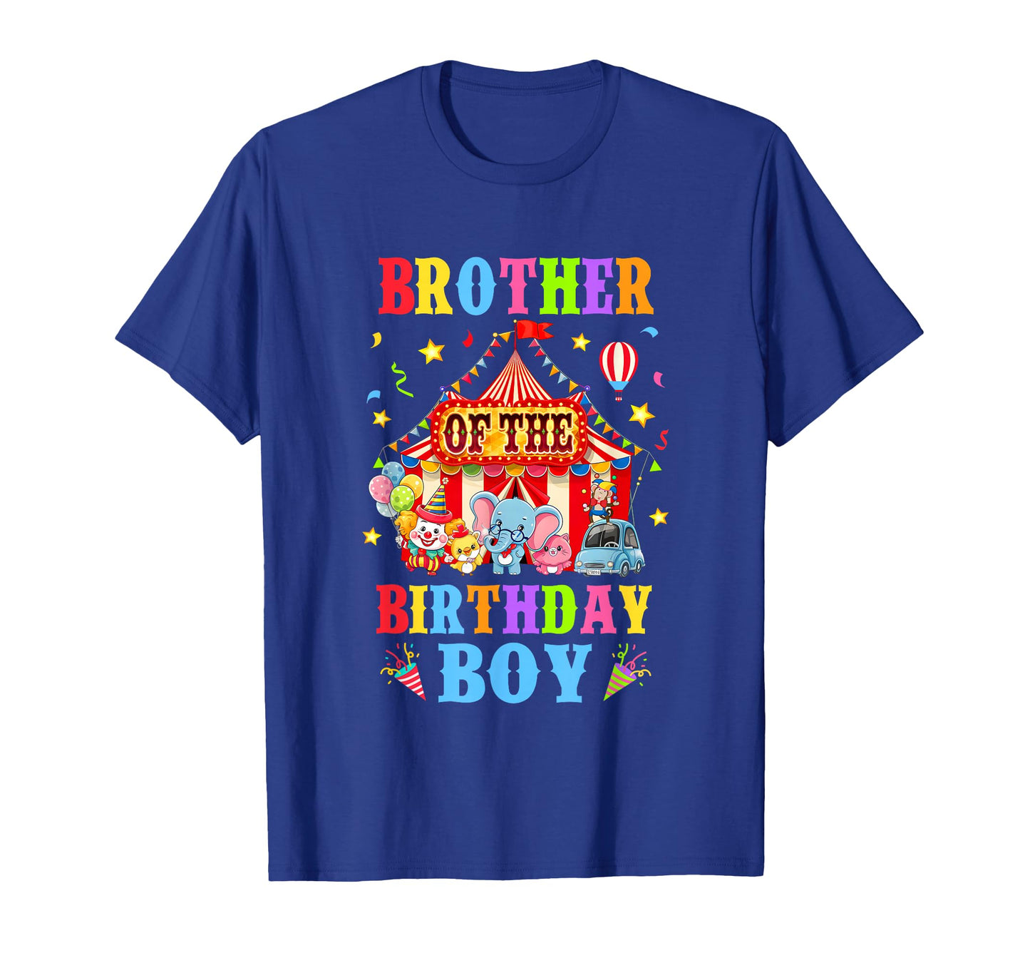 Brother Of The Birthday For Boy Circus Carnival Theme Party T-Shirt