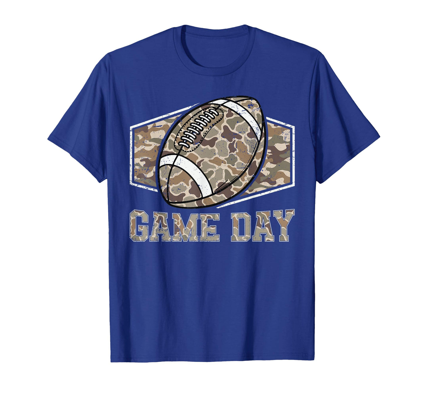 Retro Game Day Camouflage Old Camo Football Season Men Boys T-Shirt