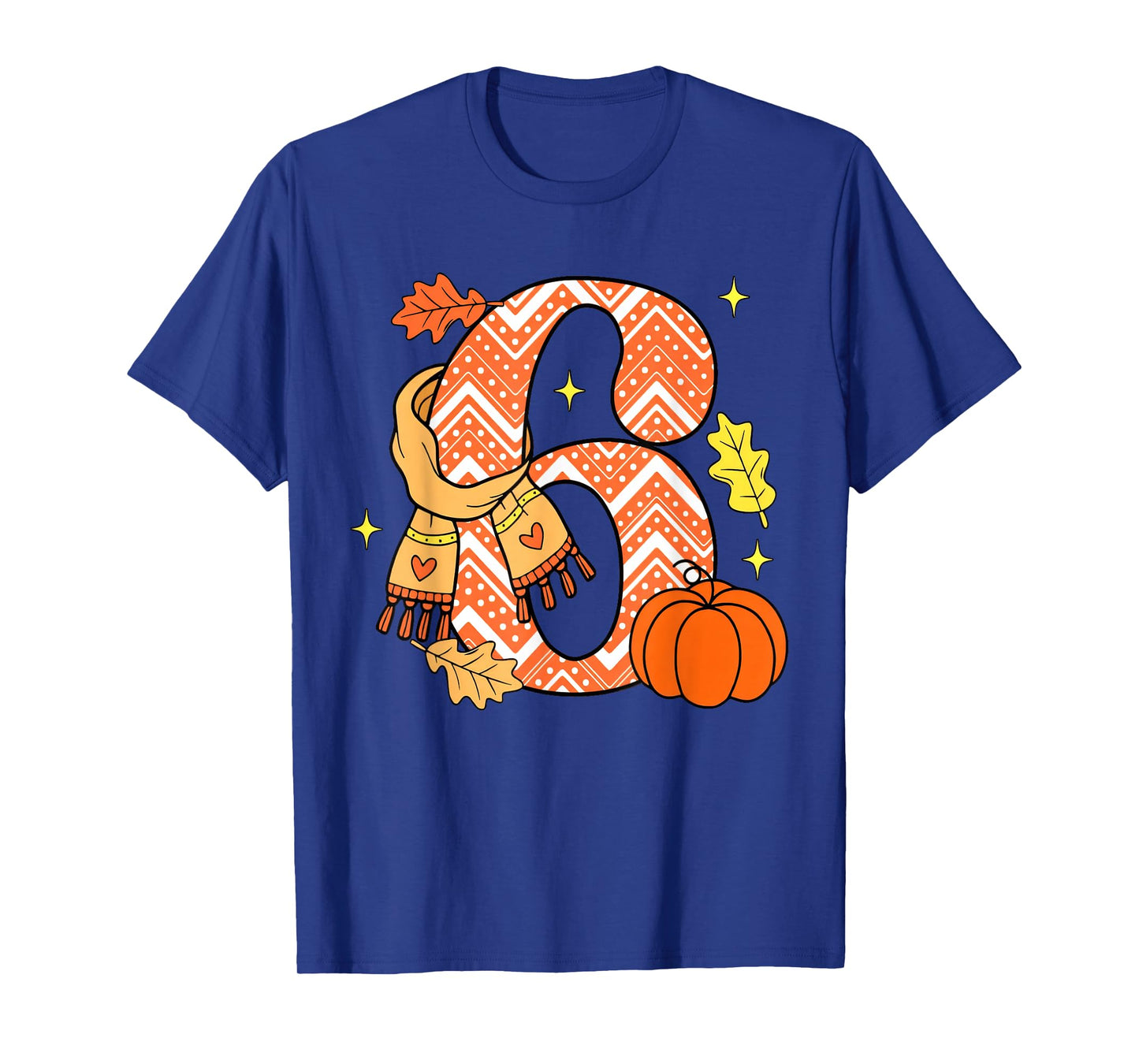 Number 6 67 Fall Autumn Pumpkin Meme Funny Six Seven T-Shirt