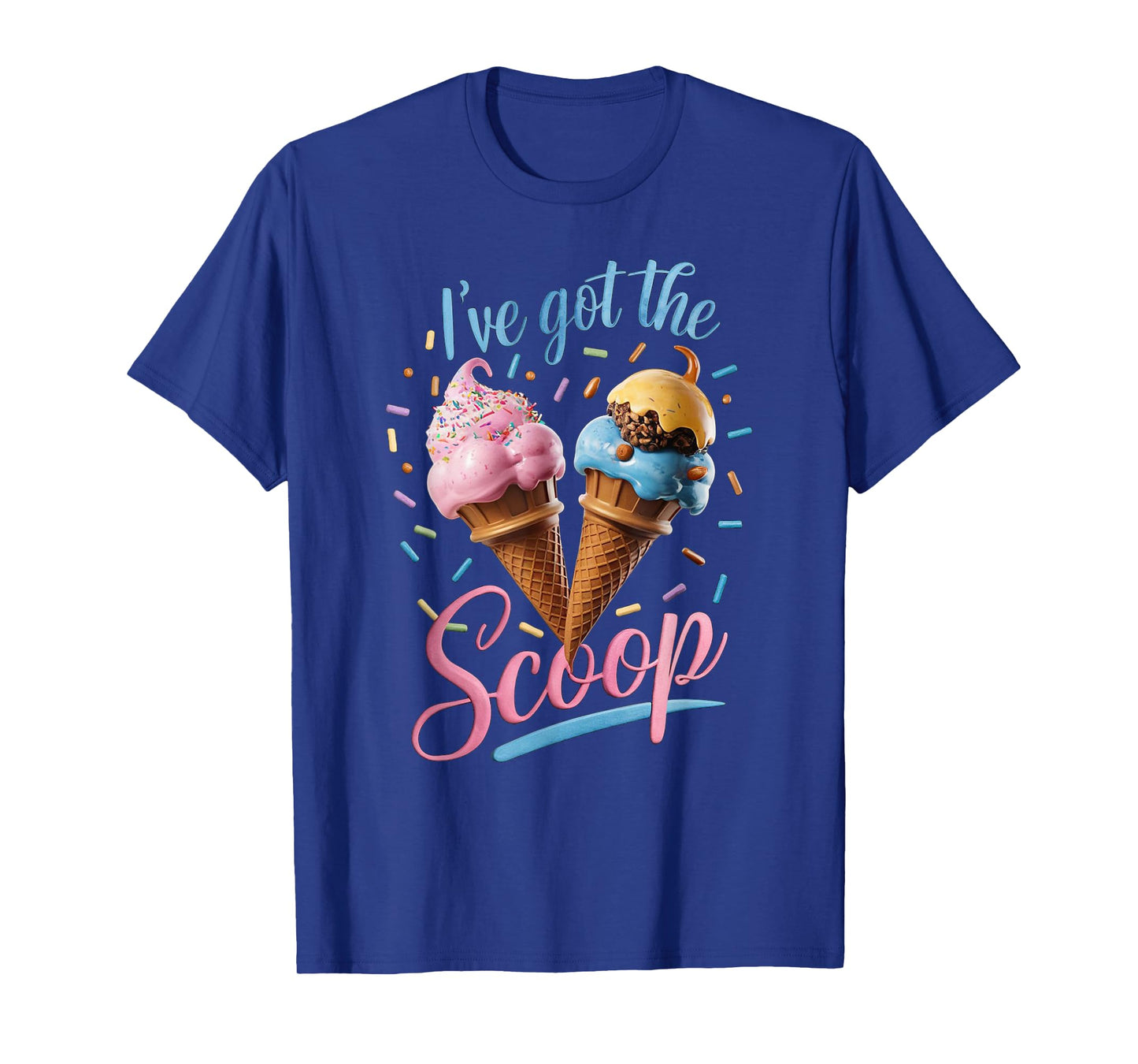 I've Got the Scoop Ice Cream Baby Shower Gender Reveal Party T-Shirt