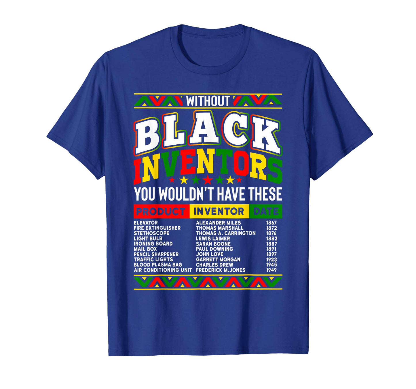 Without the black inventors, you wouldn't have - Black History T-Shirt