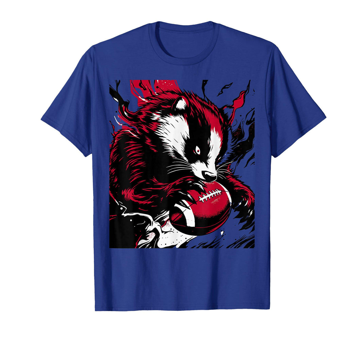Ferocious Badger Football Lover Wisconsin Game Day Pop T-Shirt