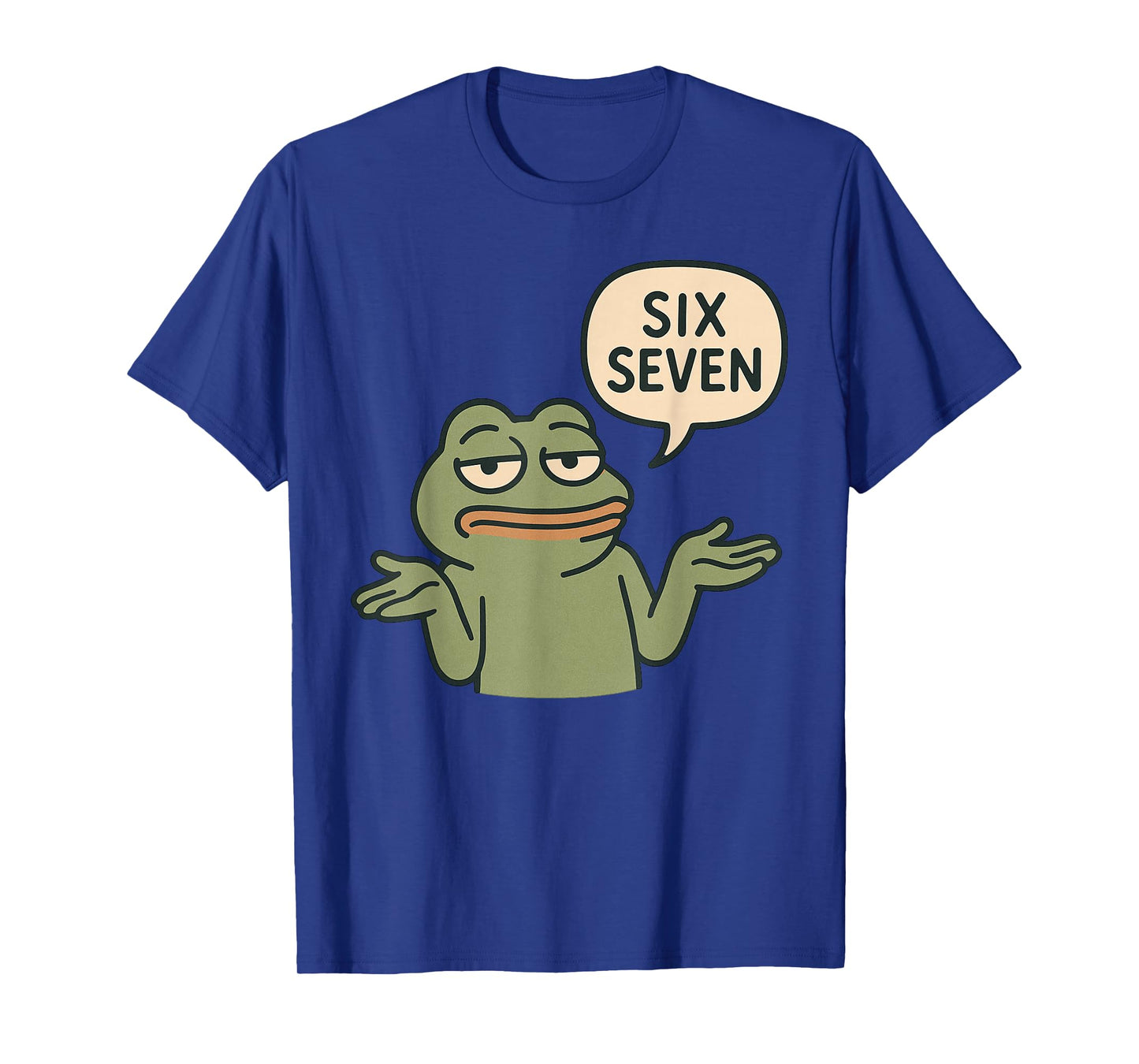 Funny 6-7 Frog Meme Brainrot Gaming Kids Humor T-Shirt