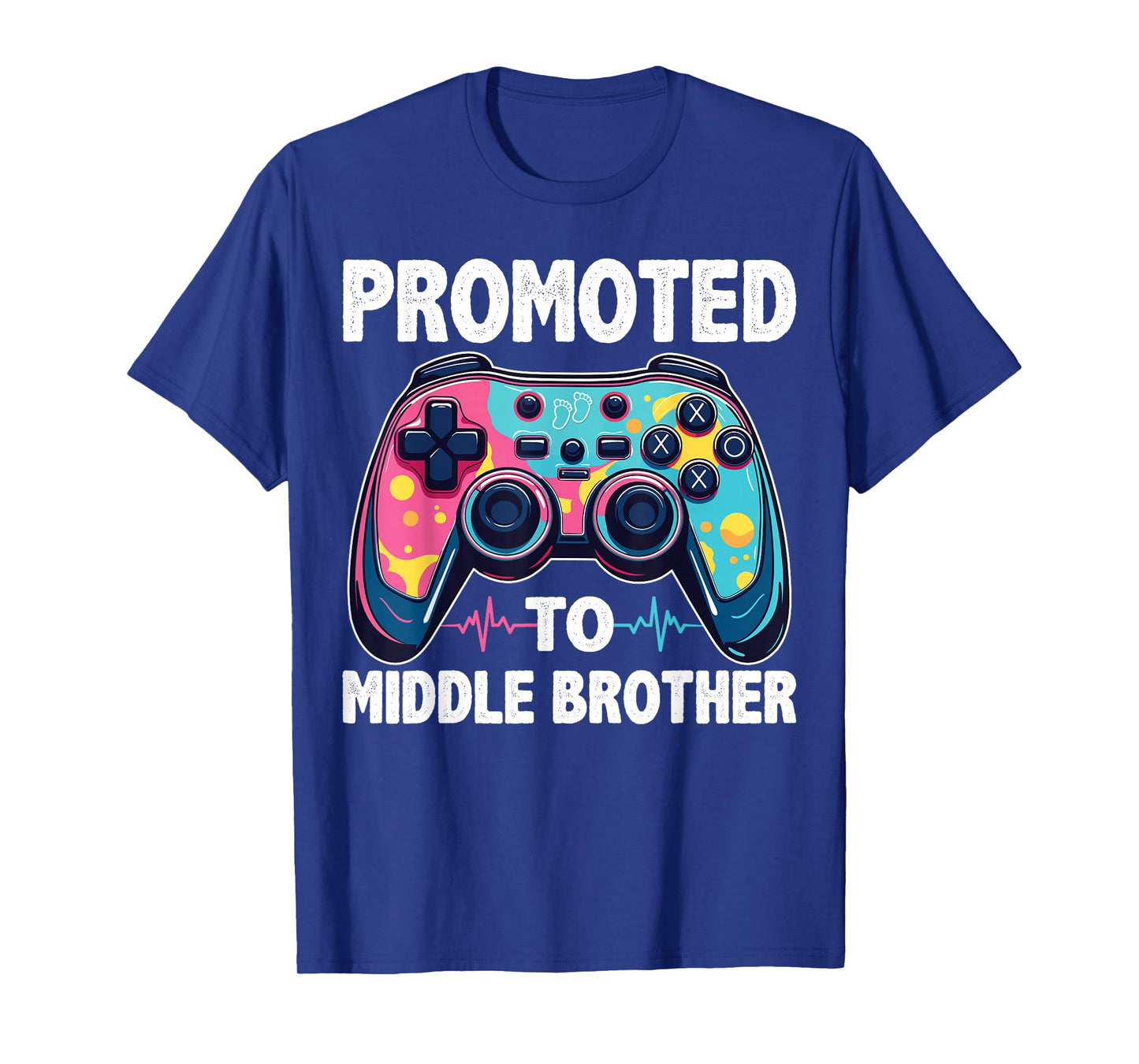 Video Gamer Gender Reveal Party Promoted To Middle Brother T-Shirt