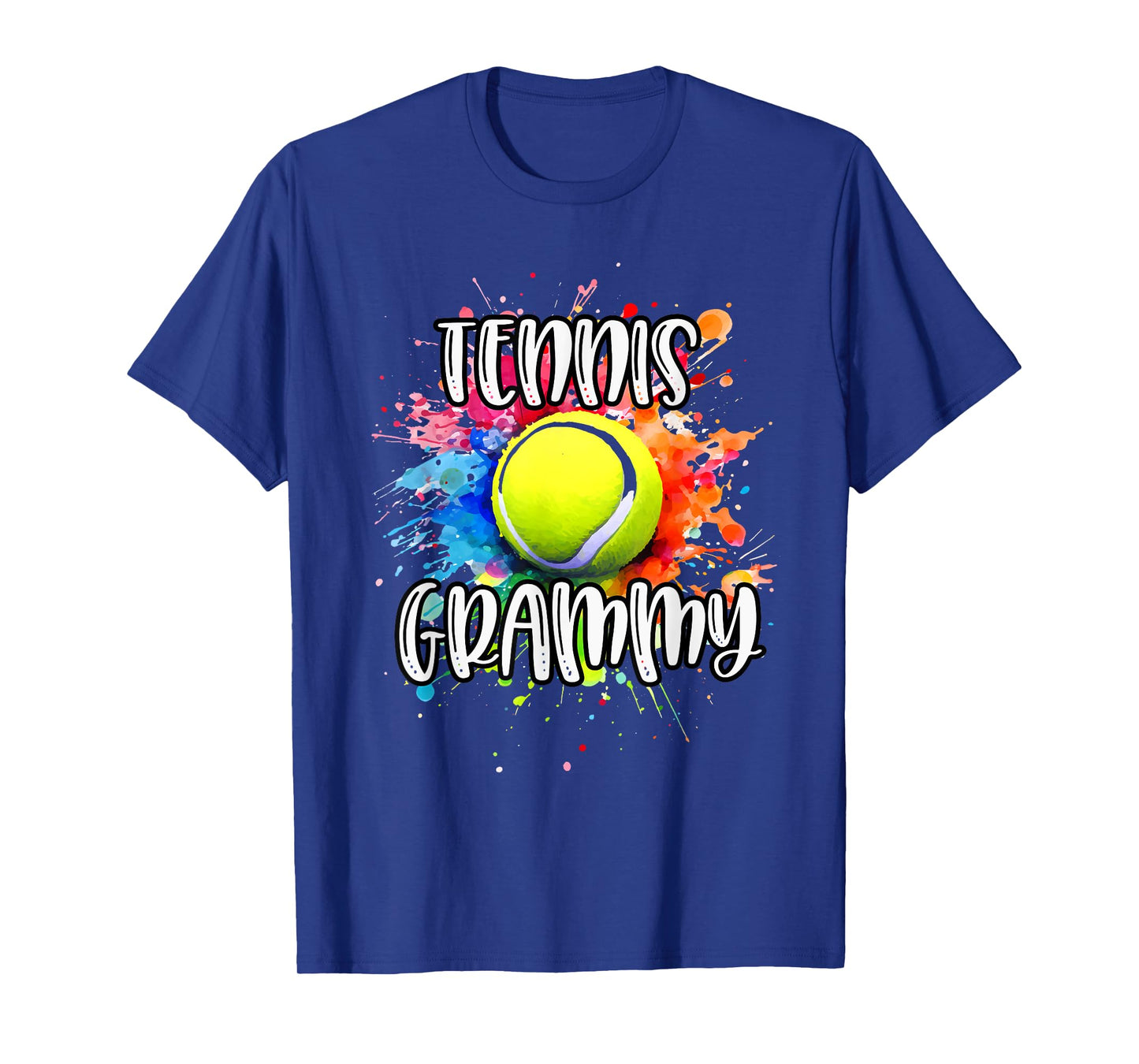 Tennis GRAMMY Tennis Ball Graphic Shirt Colorful Splash T-Shirt