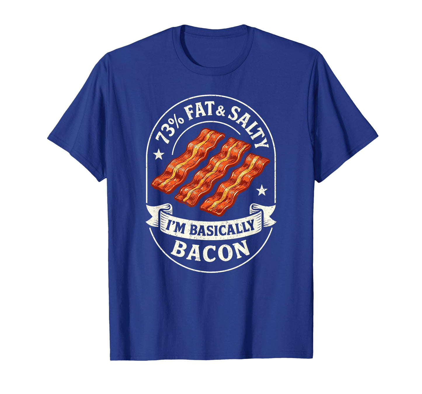 Fat & Salty Iβm Bacon, Funny Foodie BBQ Bacon Dad Joke T-Shirt