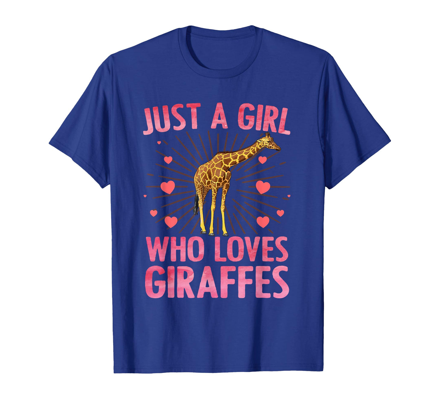 Cute Giraffe Art for Girls Women Giraffe Print Giraffe Lover T-Shirt