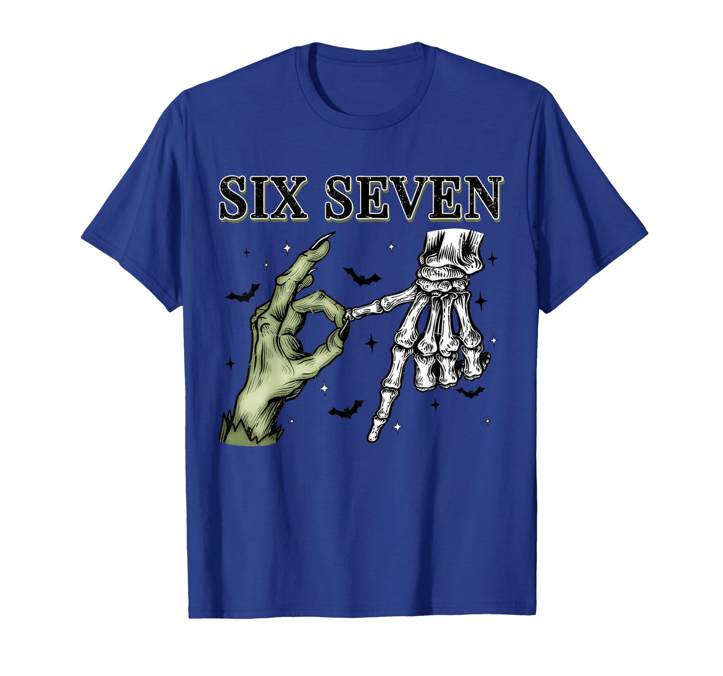 Six Seven 67 Matching Group Halloween Skeleton Frankenstein T-Shirt