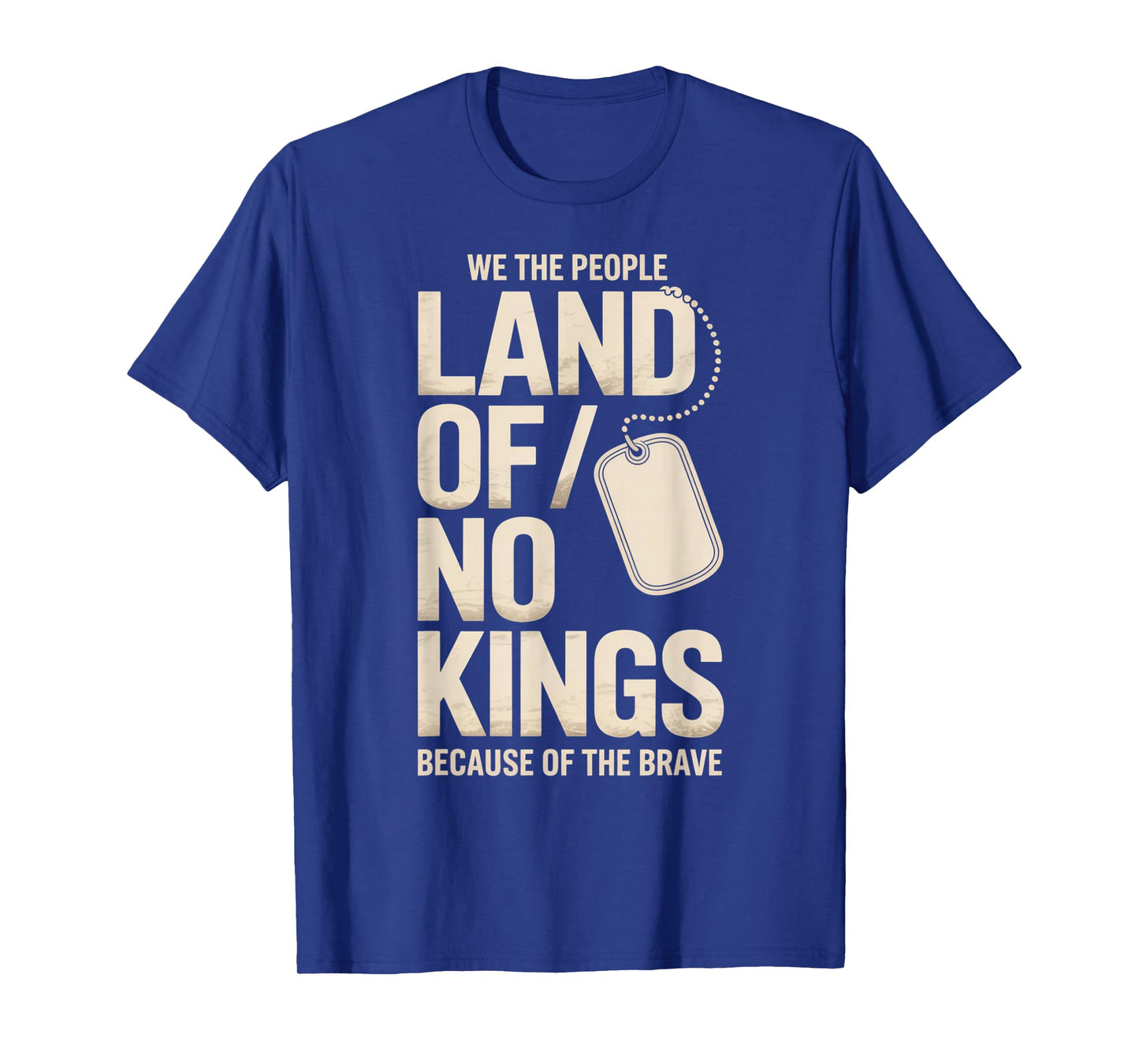 America Vintage No Kings Day Because of The Brave T-Shirt