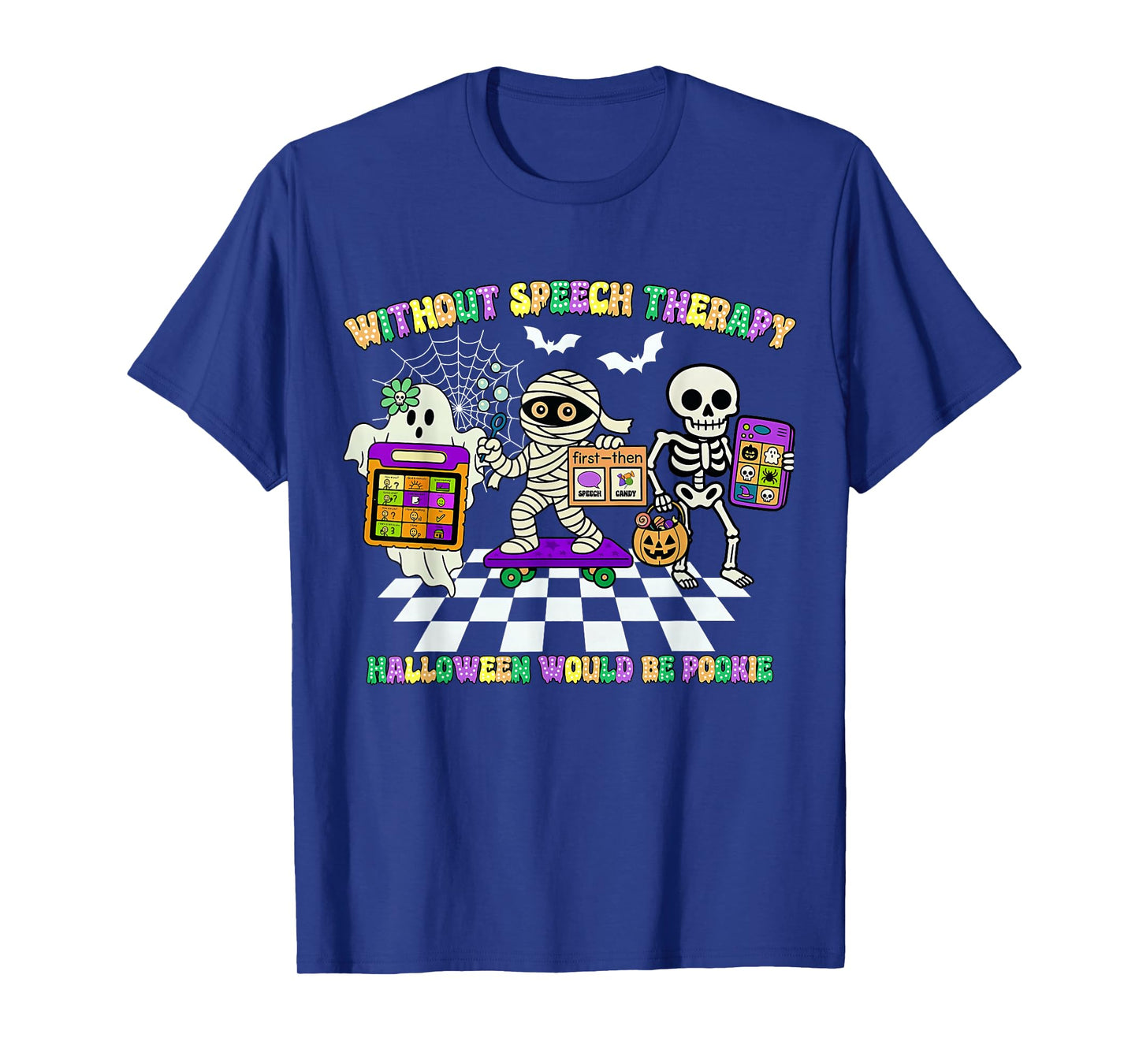 Trick Or Speech Halloween SLP Retro Speech Therapy Halloween T-Shirt