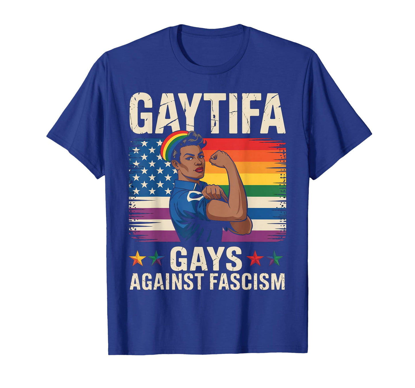 Gaytifa Black Gays Against Fascism Resist No Kings LGBTQ T-Shirt