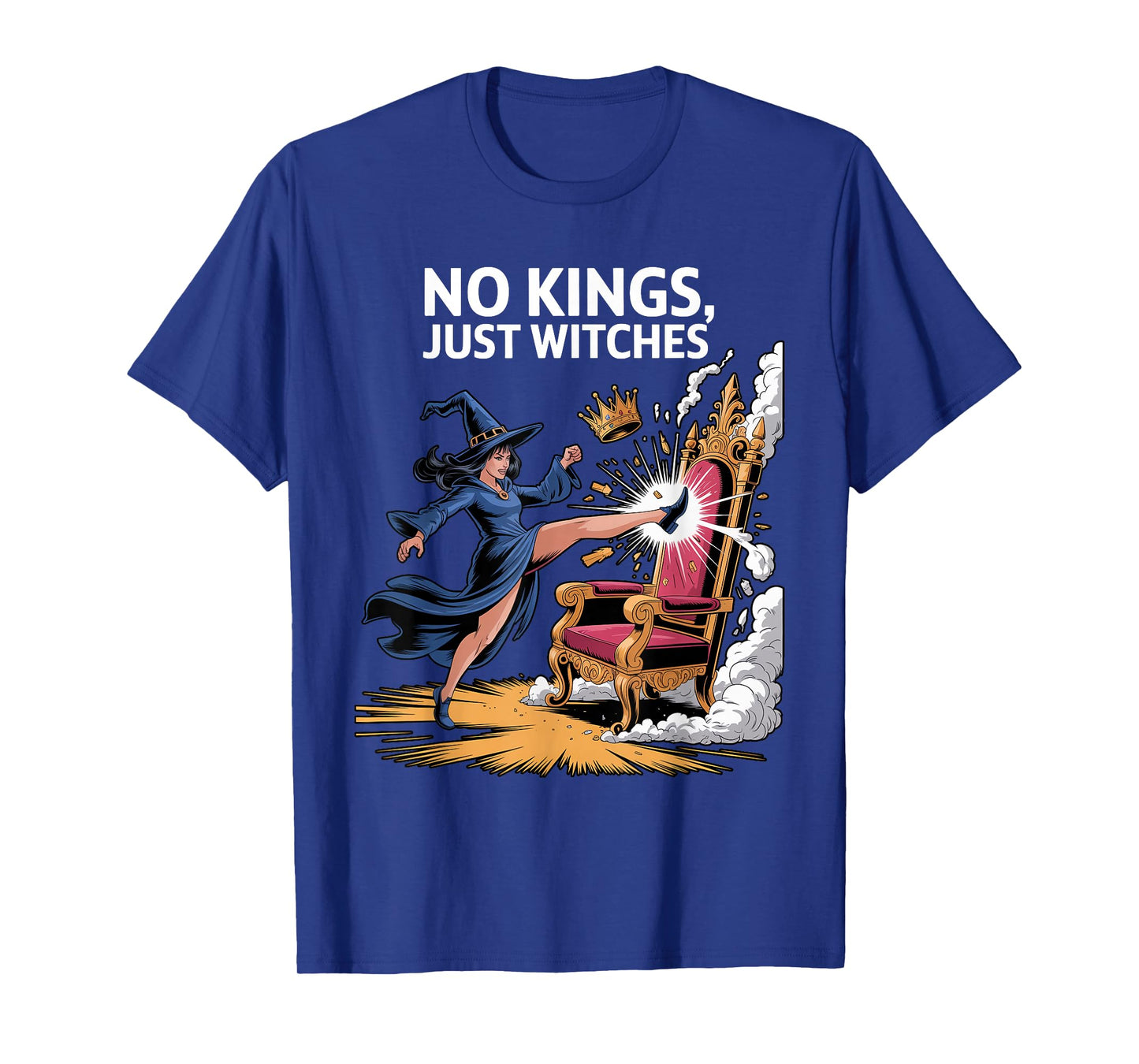 No Kings Just Witches Funny Witchcore Halloween Art T-Shirt