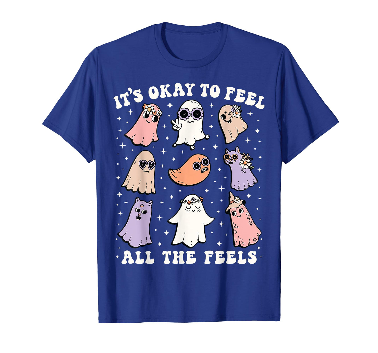 Itβs Okay to Feel All the Feels Special Ed Teacher Halloween T-Shirt