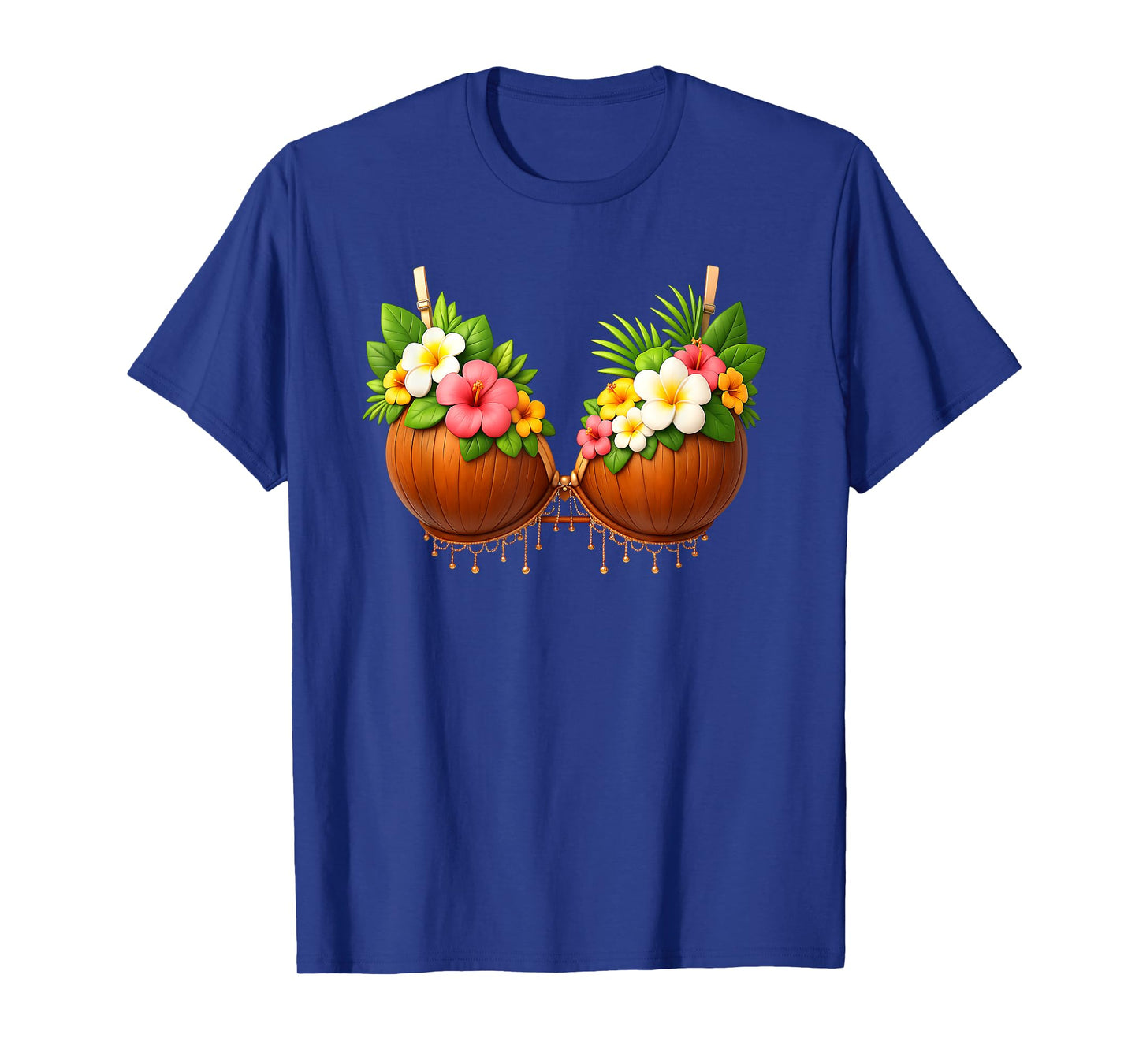 Coconut Bra Halloween Costume DIY Funny Summer Hawaiian T-Shirt