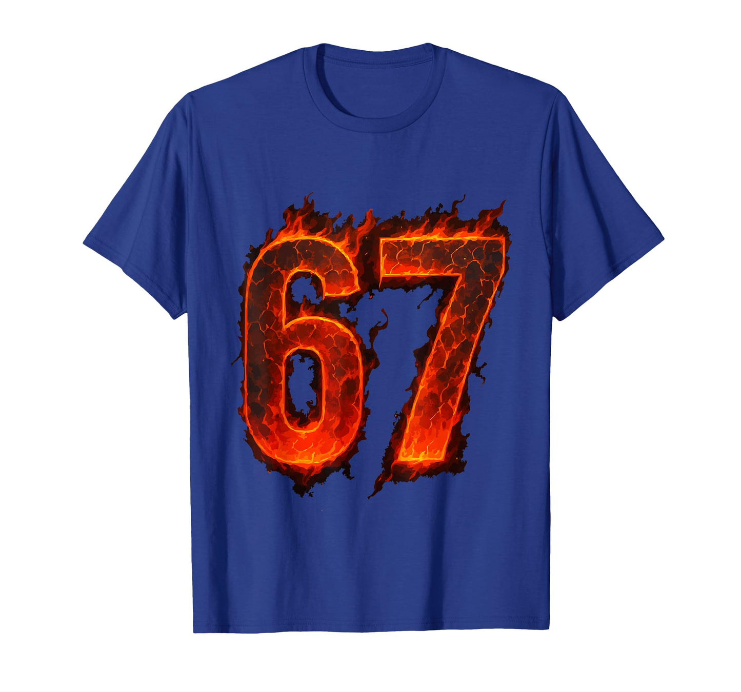 67 Flame Number Six Seven Meme 67 Kid T-Shirt