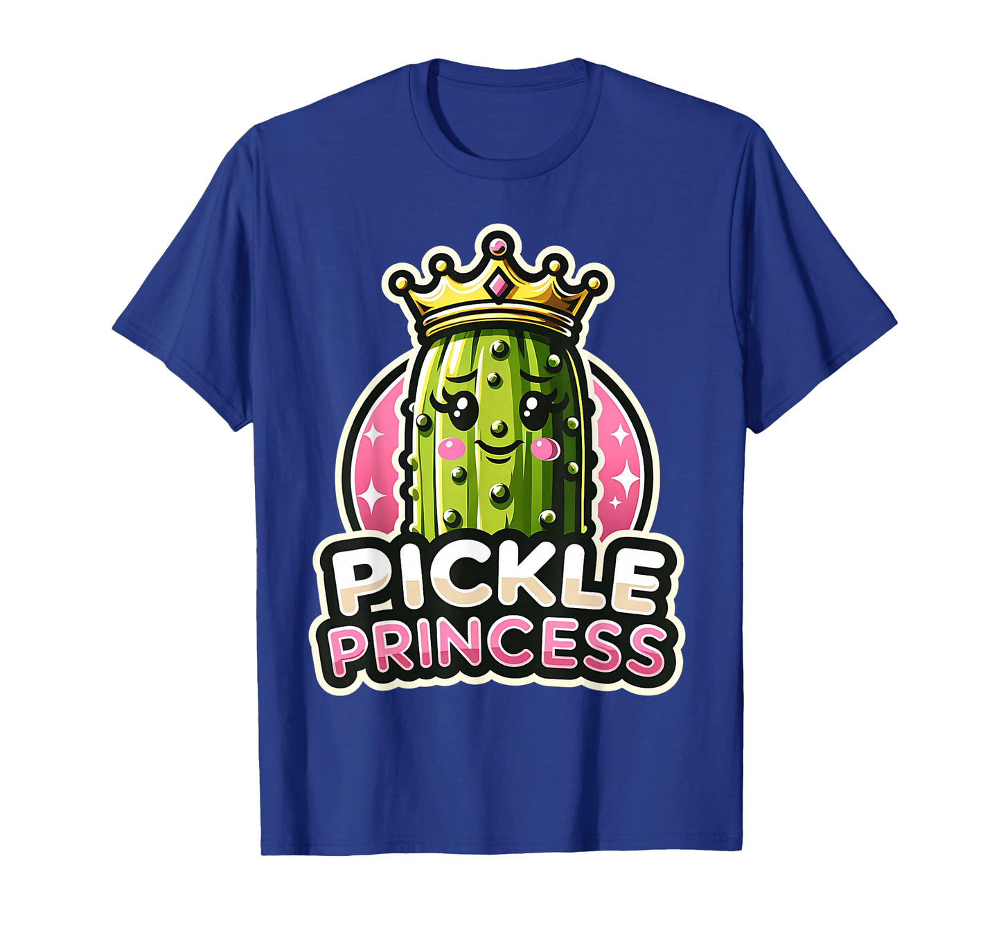 Pickle Princess Cute Cucumber Art For Girls Women T-Shirt