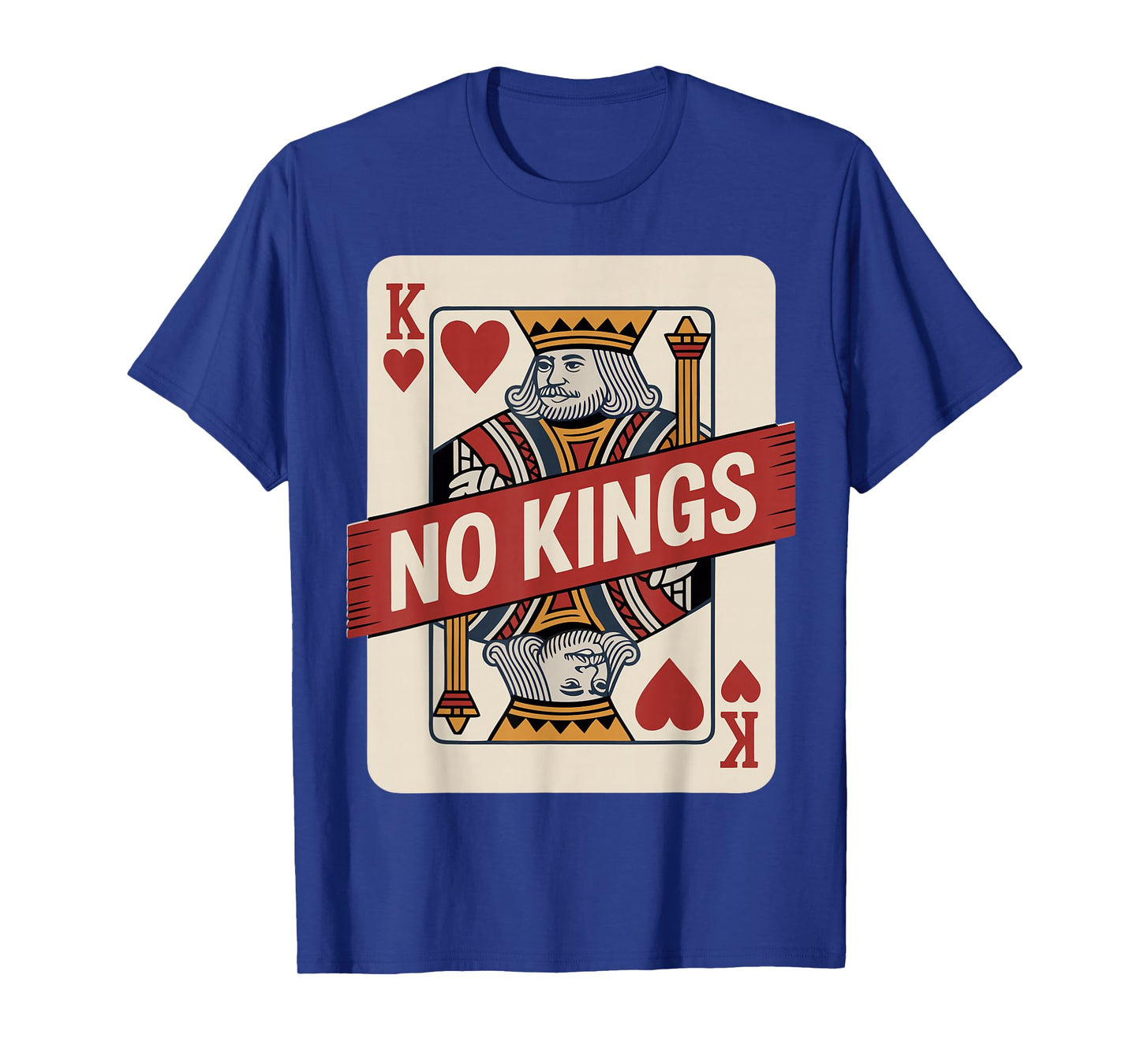 King Card No Kings Statement Funny Portland Protest Poker T-Shirt