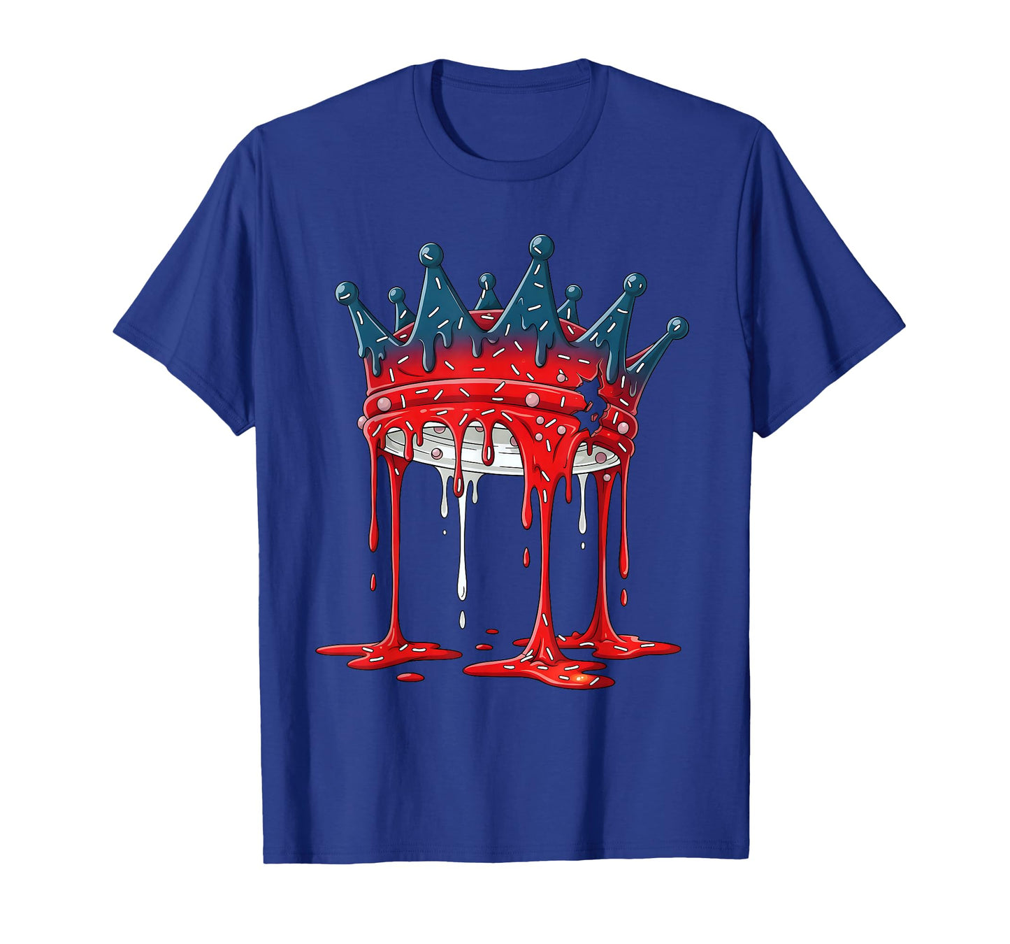 No Kings in America Ice Cream Drip Protest Sign Graphic T-Shirt