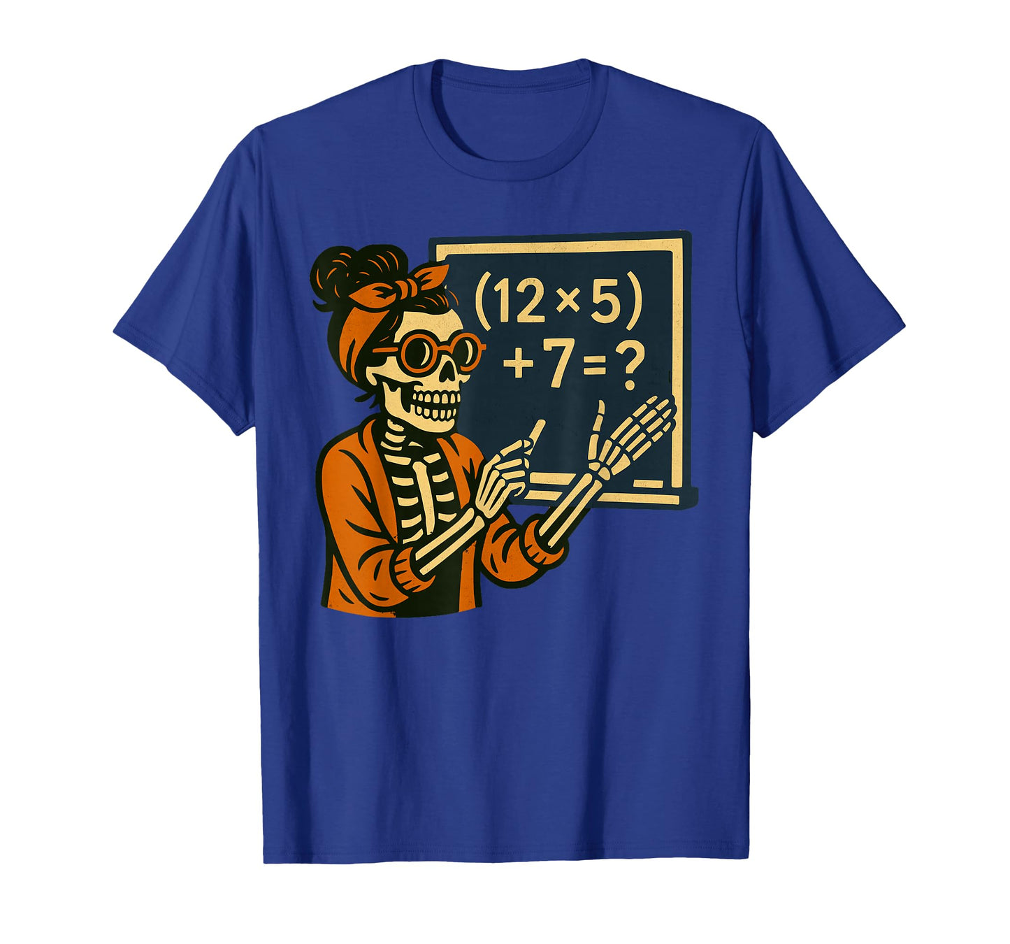 67 Teacher Halloween Skeleton Six Seven Meme Brainrot Math T-Shirt