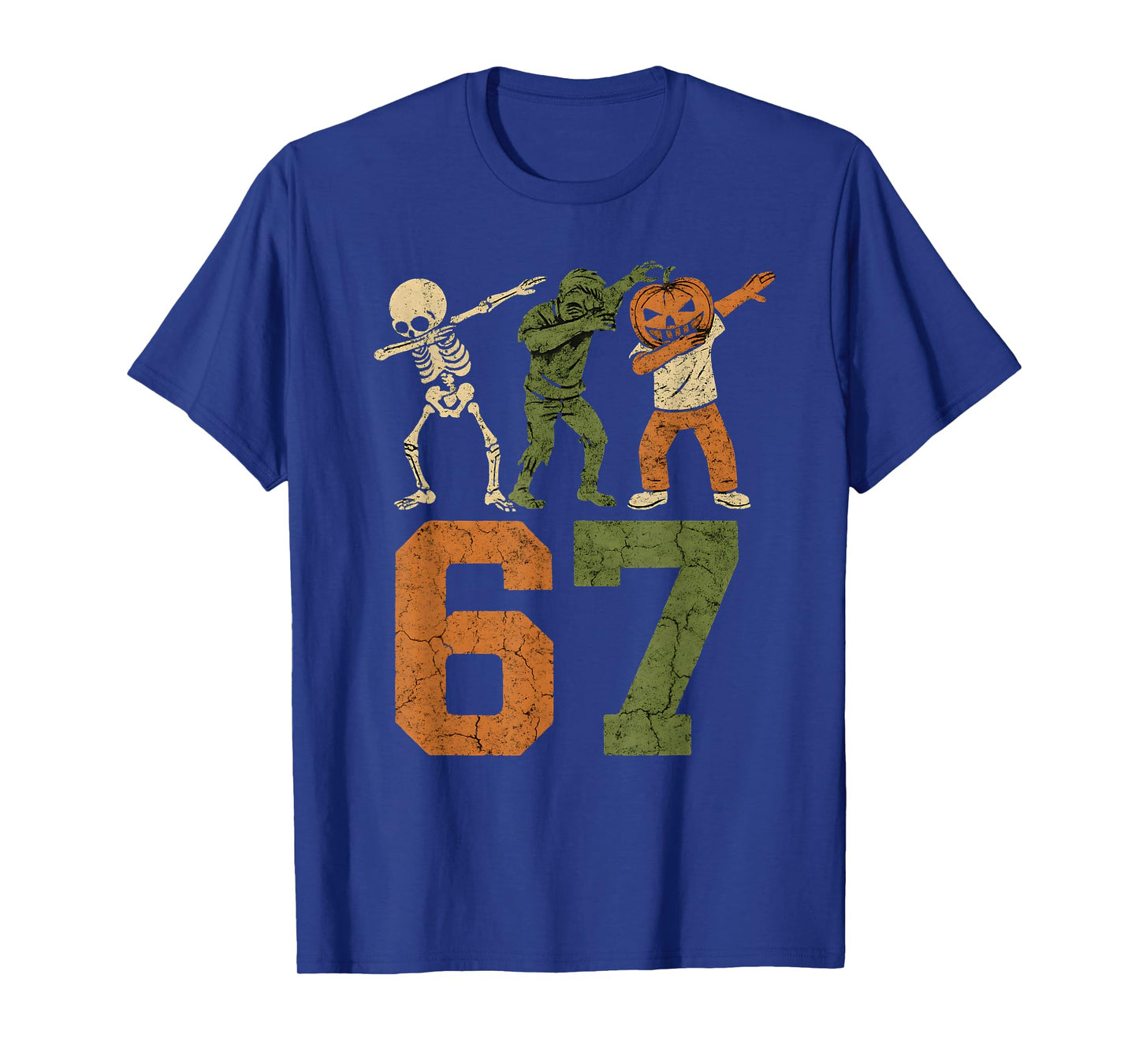 67 Meme Halloween Dabbing 6 7 Brainrot Six Seven Kids Boys T-Shirt