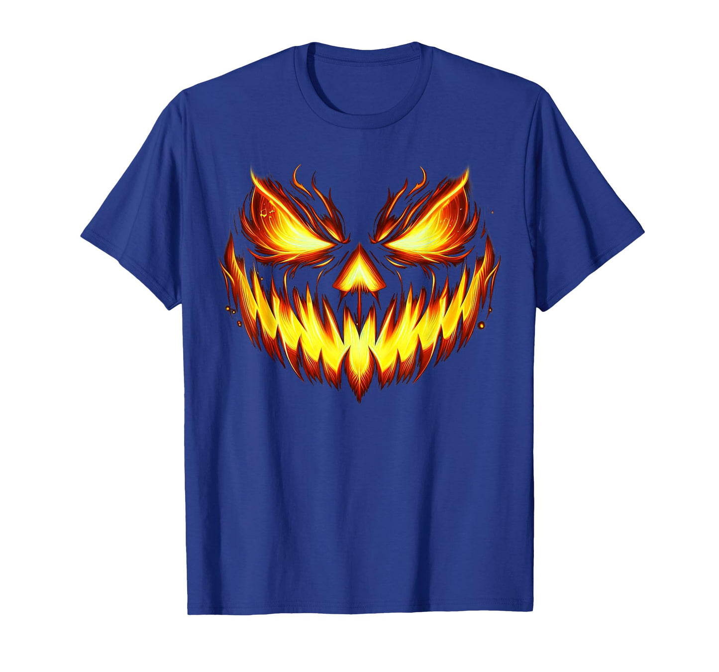 Scary Jack O Lantern Carved Pumpkin Face Halloween Costume T-Shirt