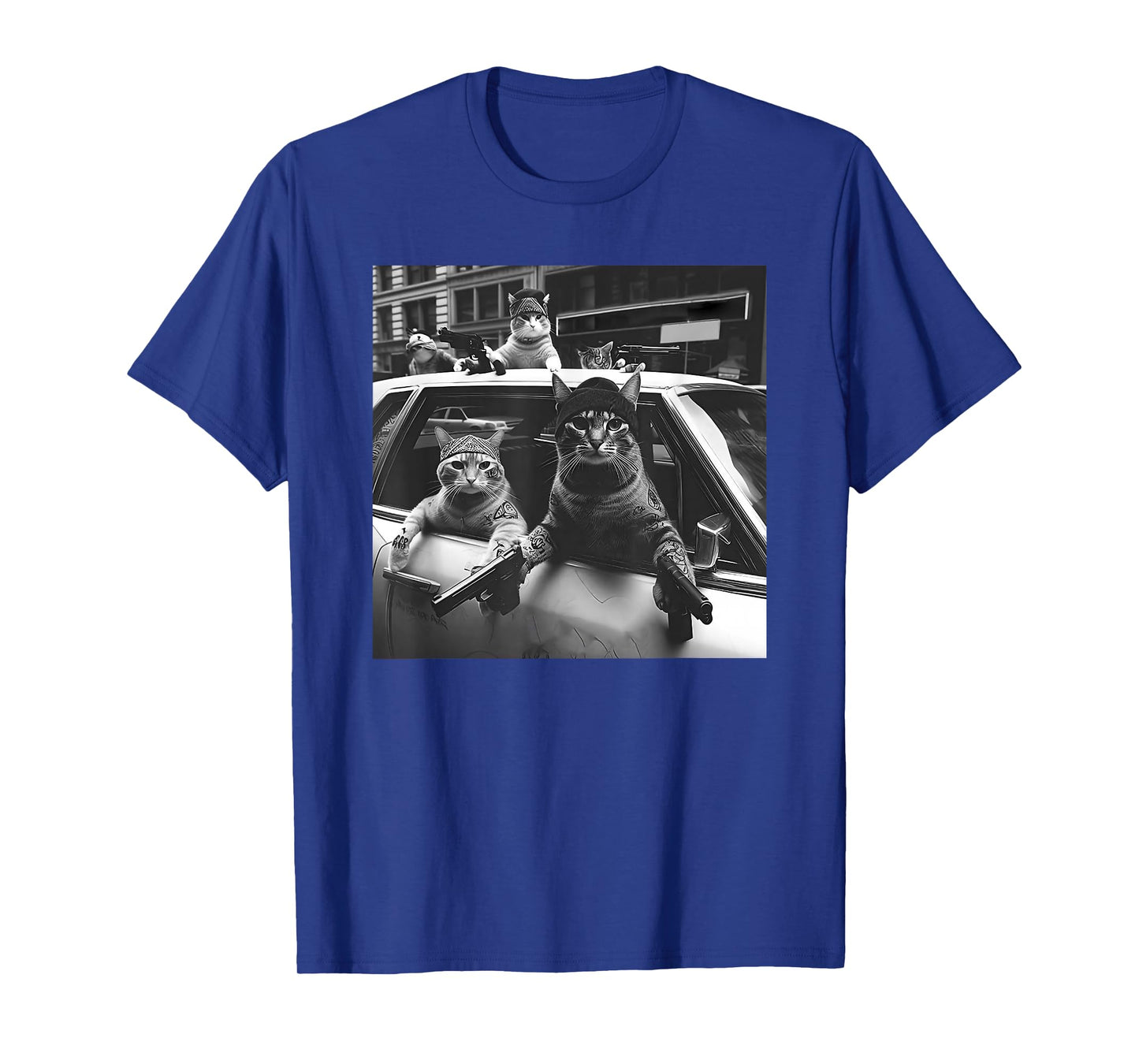 Funny cat Gang Vintage T-Shirt