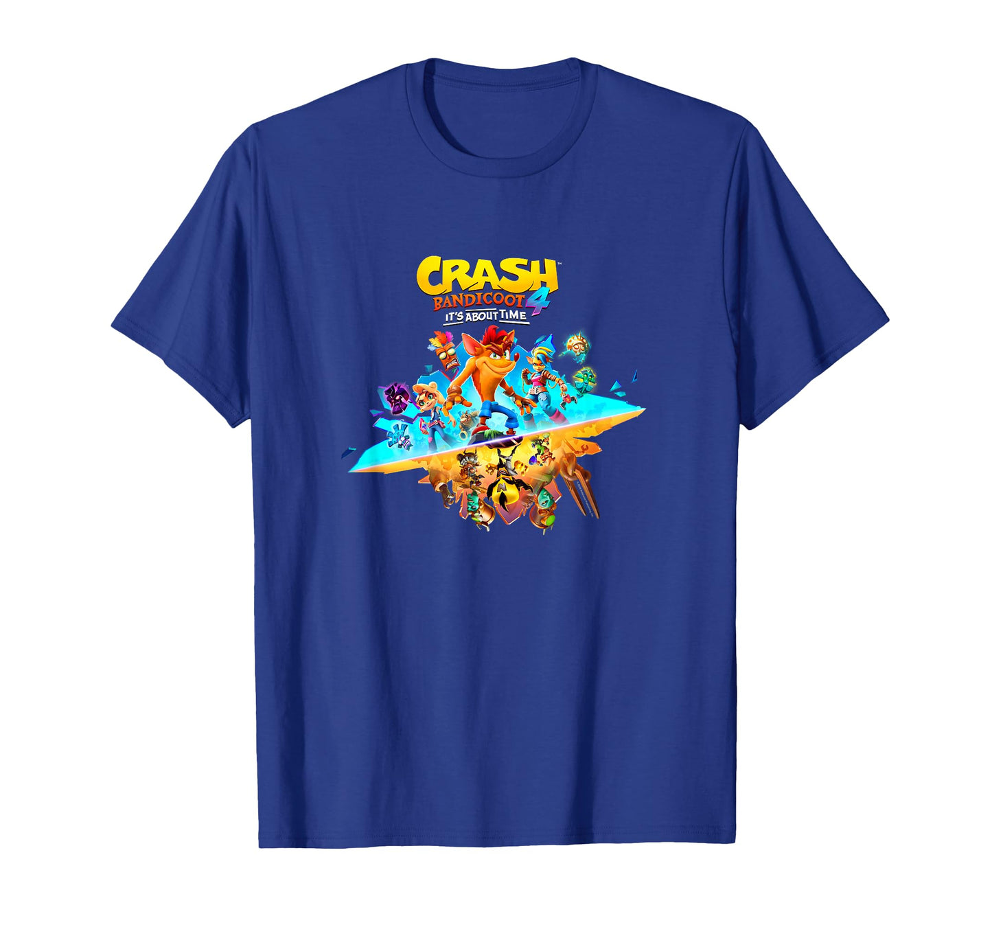 Crash Bandicoot 4: It's About Time Split Island Game Poster T-Shirt