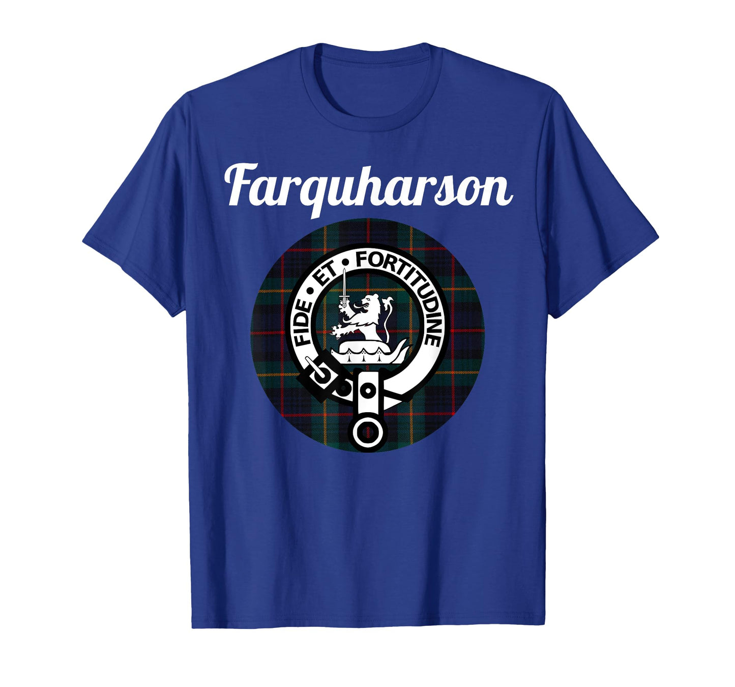 Farquharson Clan Scottish Name Coat Of Arms Tartan T-Shirt